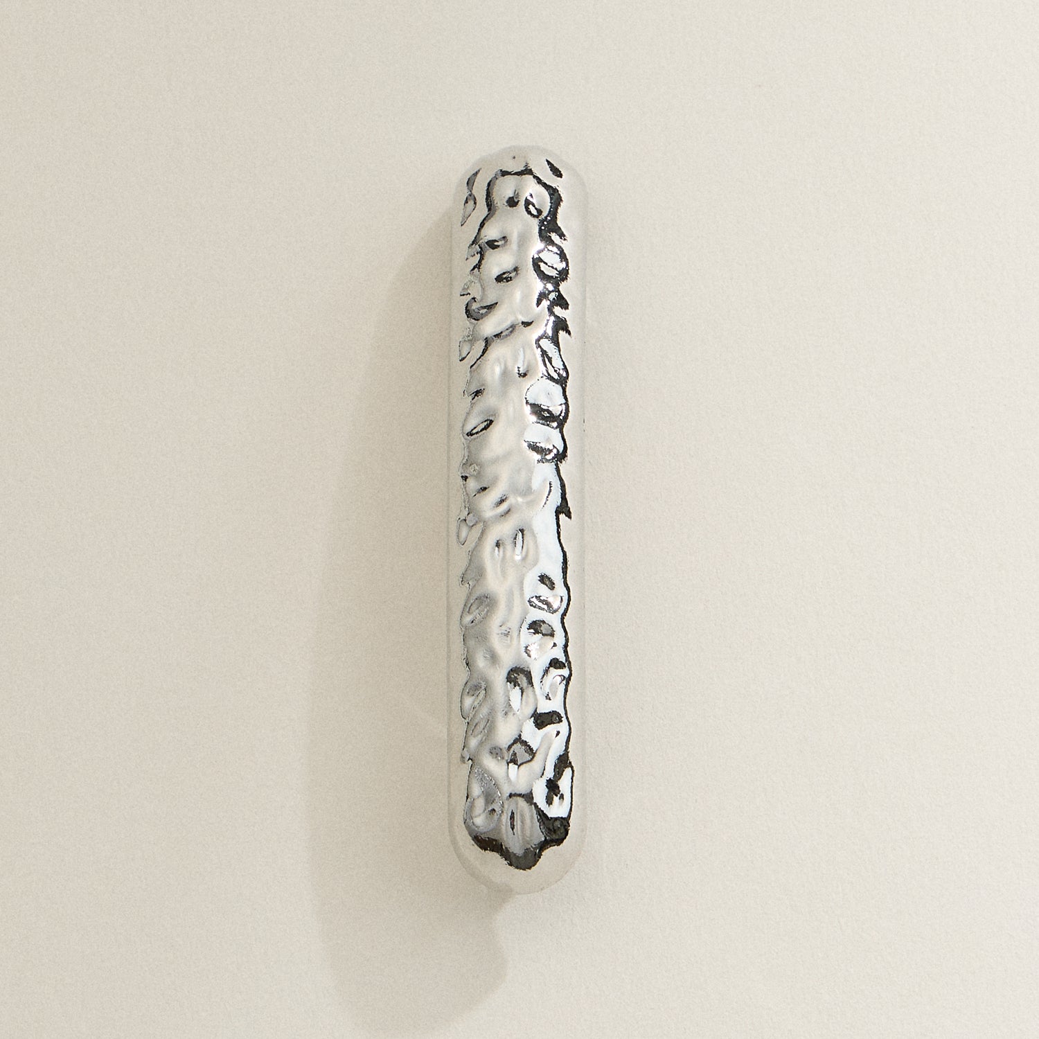 Textured Hammered Metal Hair Clip