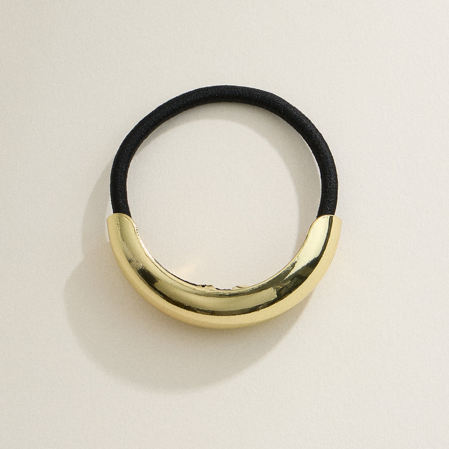 Elegant Sculpted Crescent Hair Tie