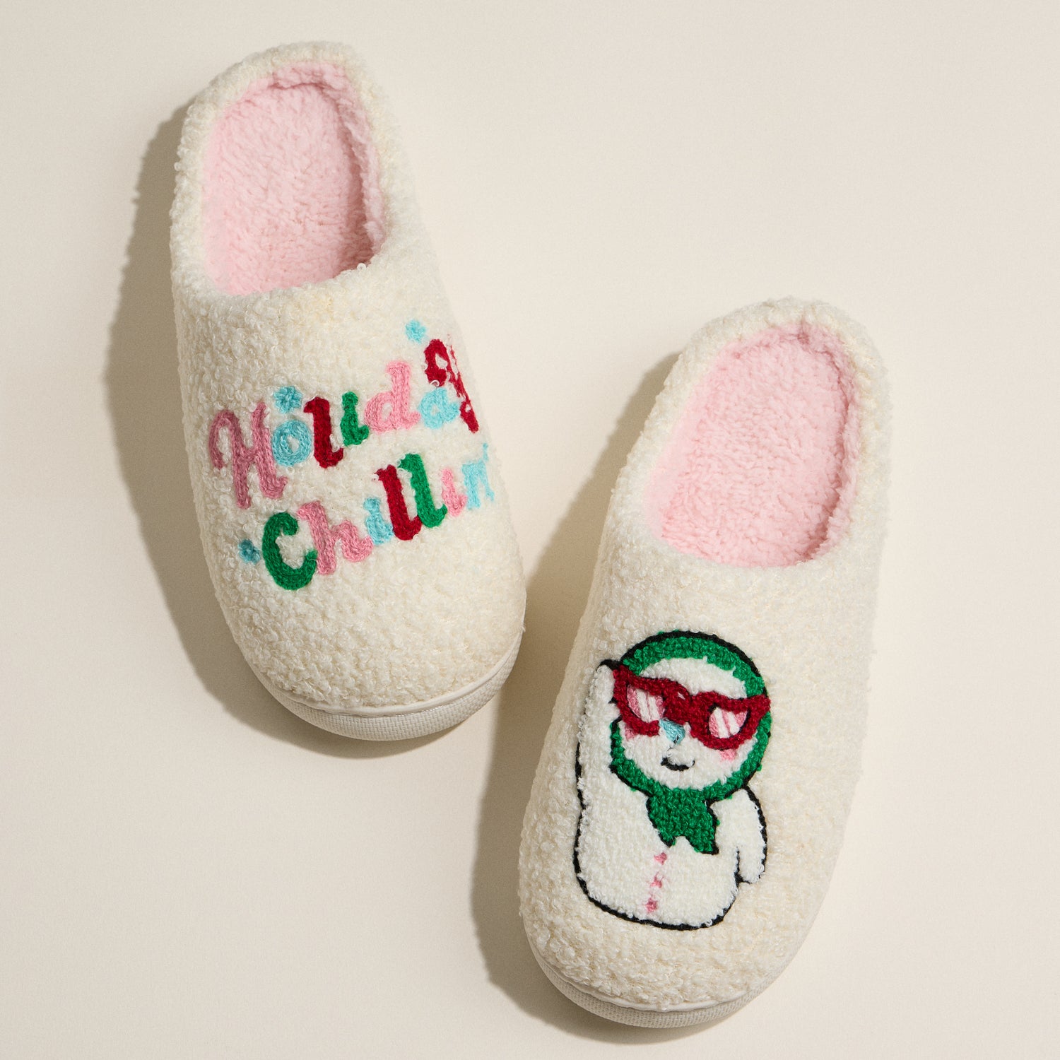 Holiday Chillin’ Snowman Slippers