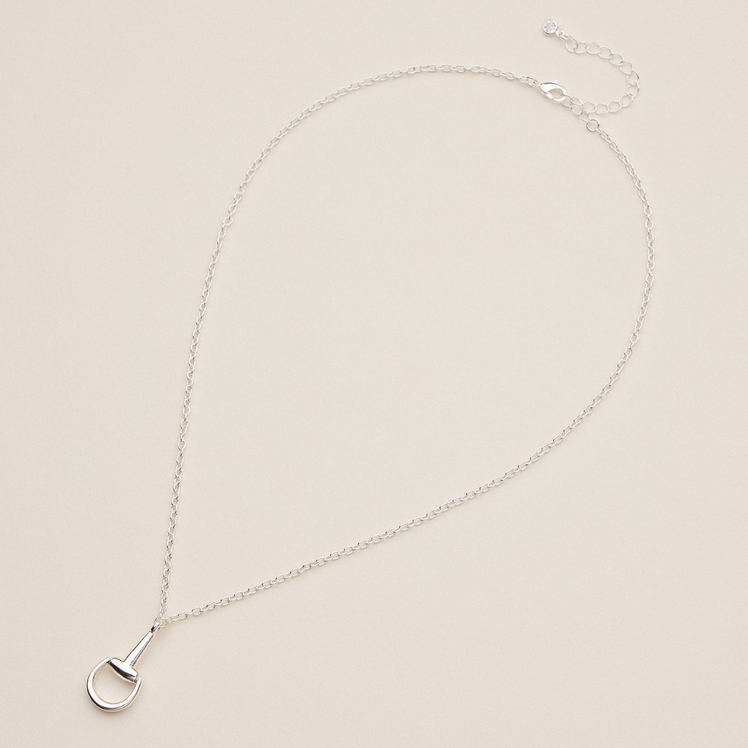 Minimalist Horseshoe Pendant Necklace