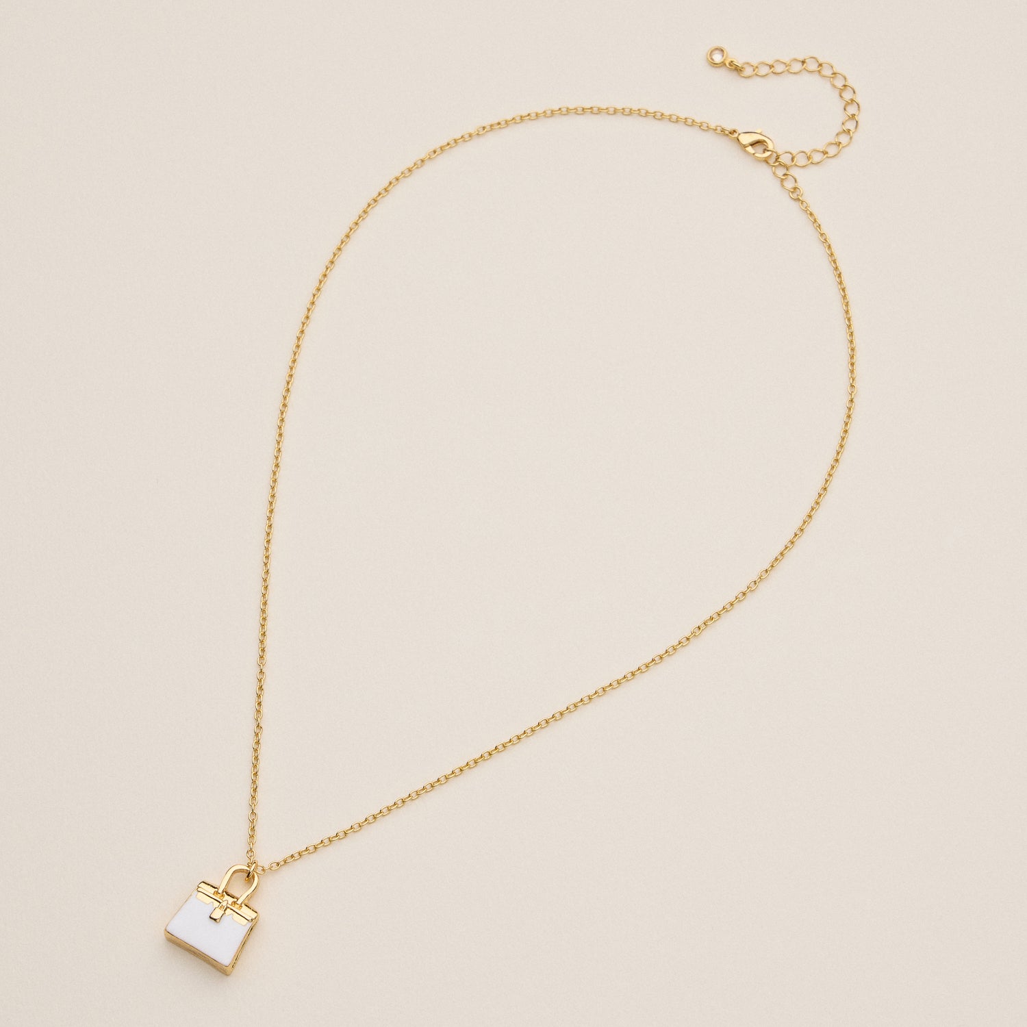 18K Gold Mini Purse Necklace