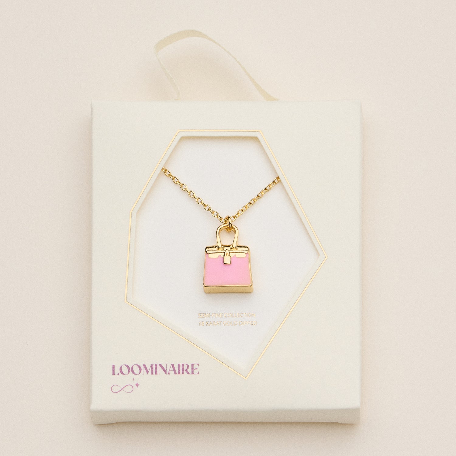 18K Gold Mini Purse Necklace
