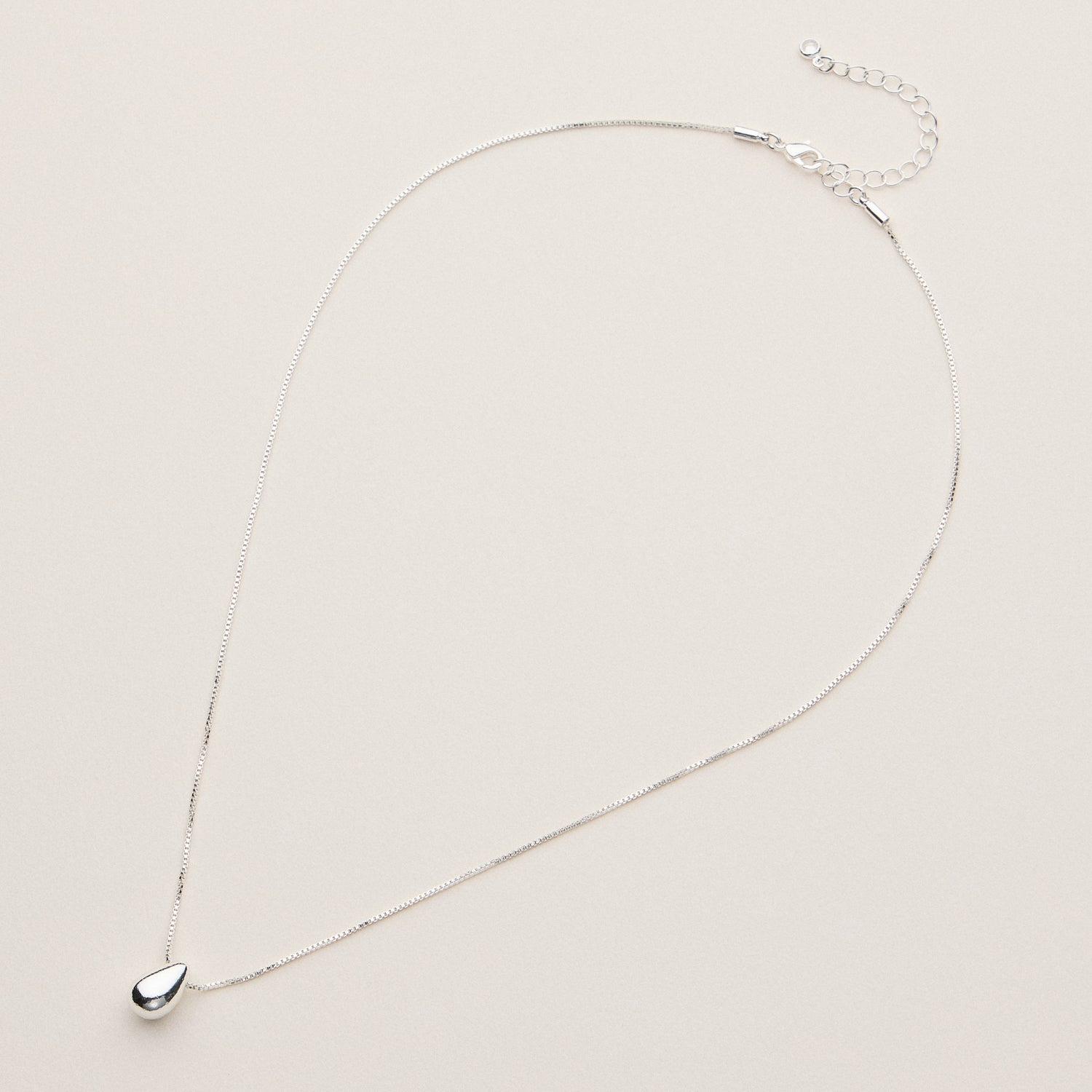 18K Gold-Dipped 3D Teardrop Necklace