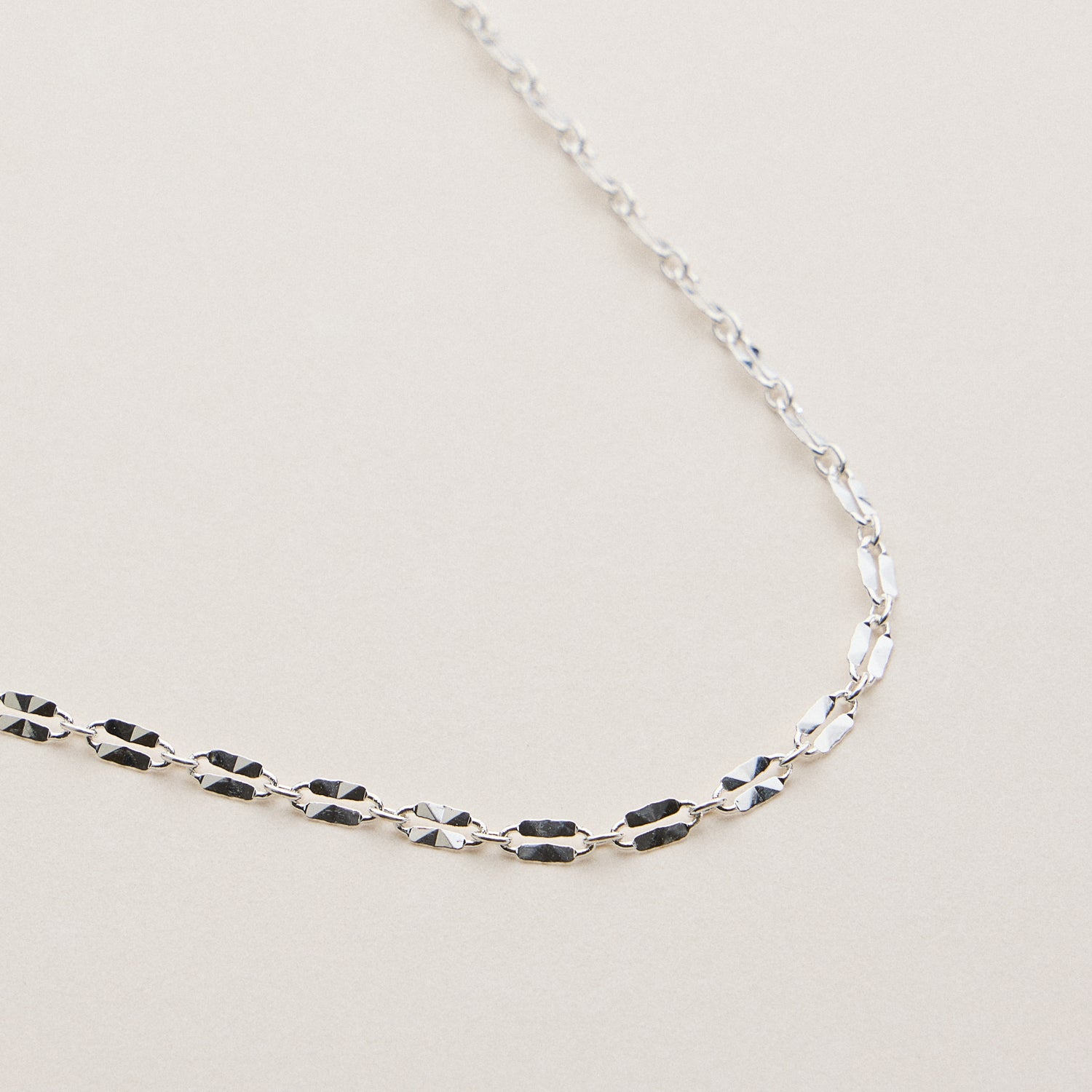 18K Gold-Dipped Textured Link Necklace