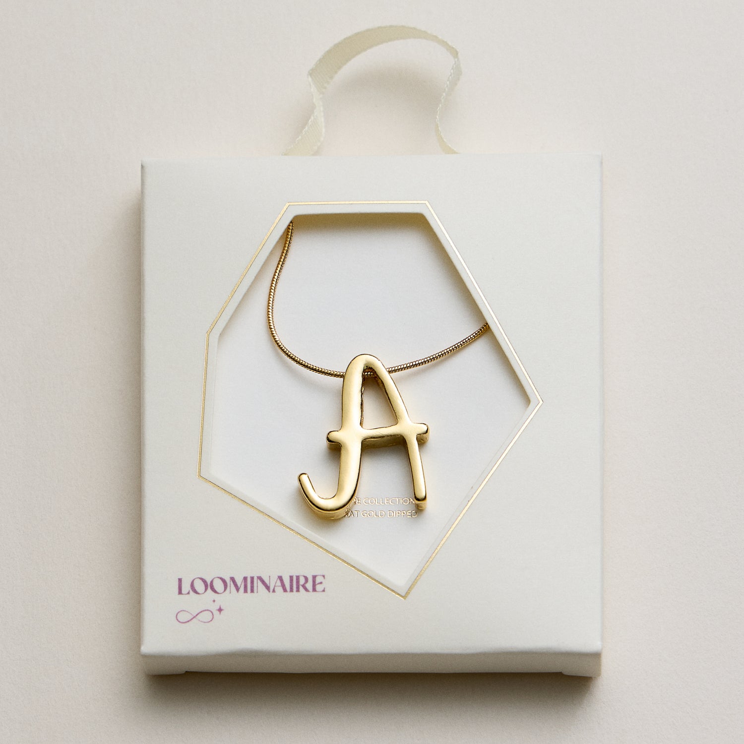 A Set of 16 Letters Gold Dipped Necklace – Gold & Silver Alphabet Charm Jewelry