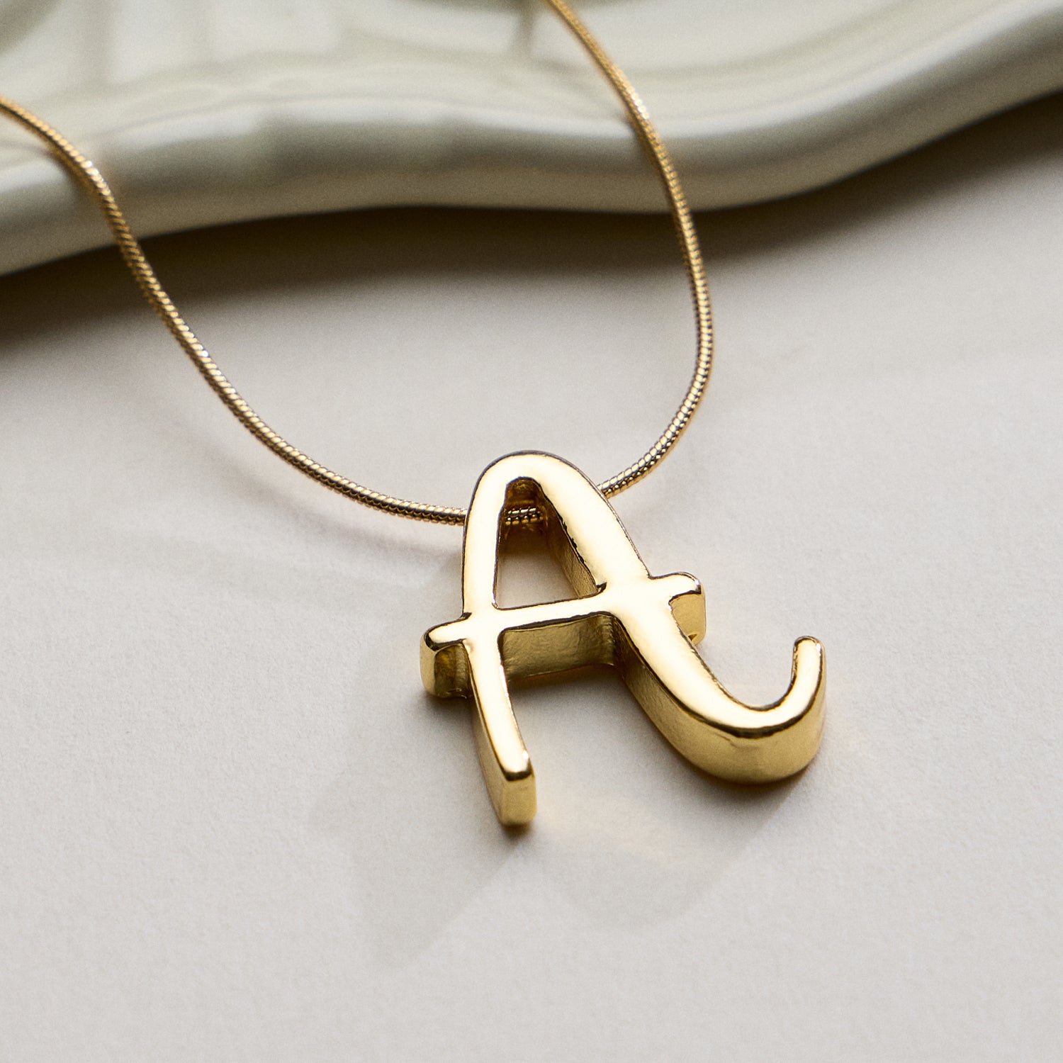 A Set of 16 Letters Gold Dipped Necklace – Gold & Silver Alphabet Charm Jewelry