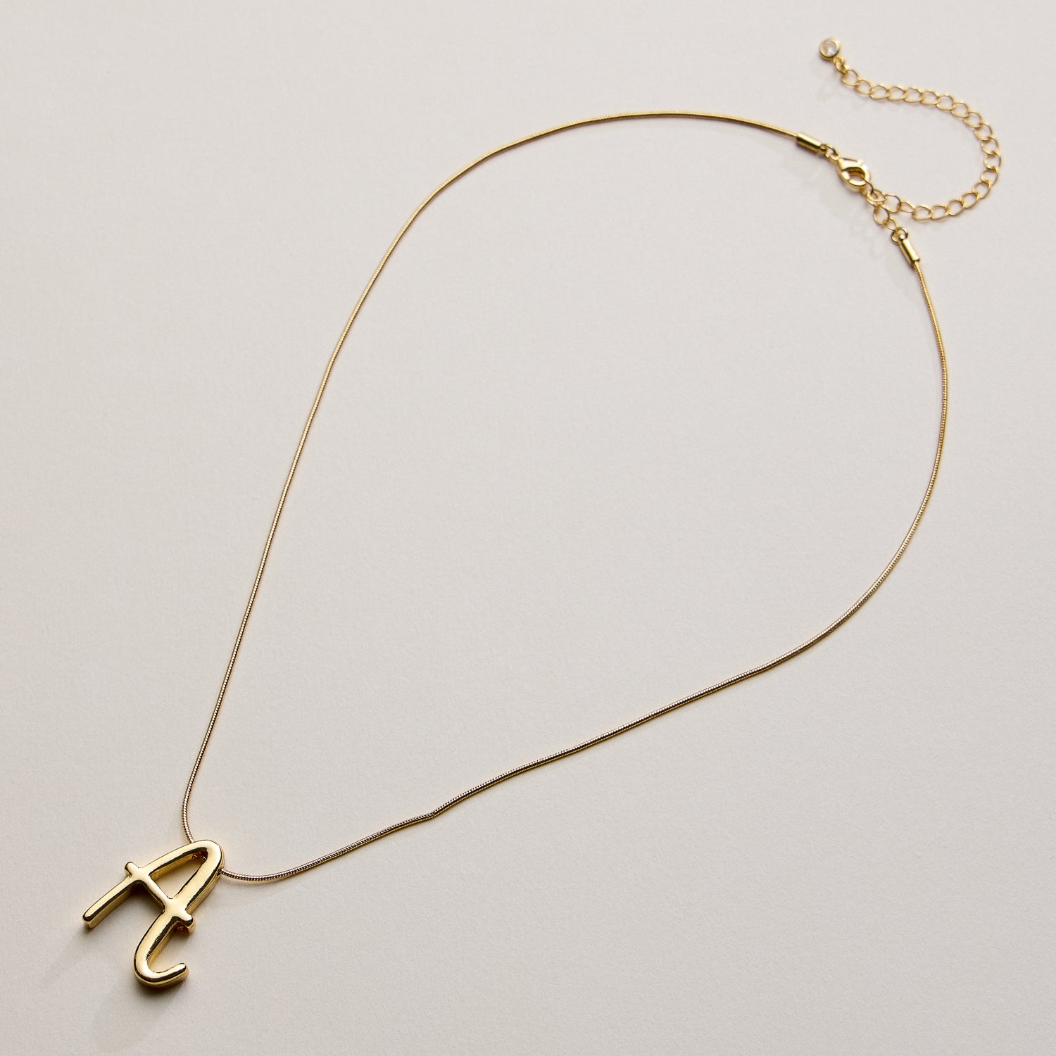 A Set of 16 Letters Gold Dipped Necklace – Gold & Silver Alphabet Charm Jewelry