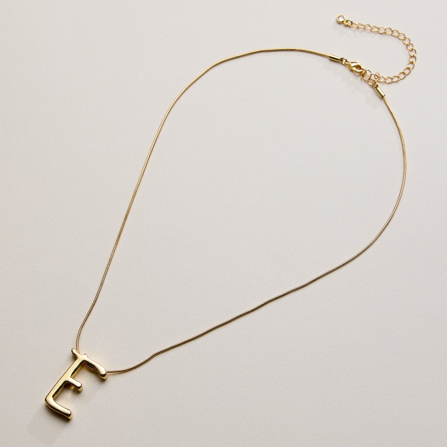 A Set of 16 Letters Gold Dipped Necklace – Gold & Silver Alphabet Charm Jewelry