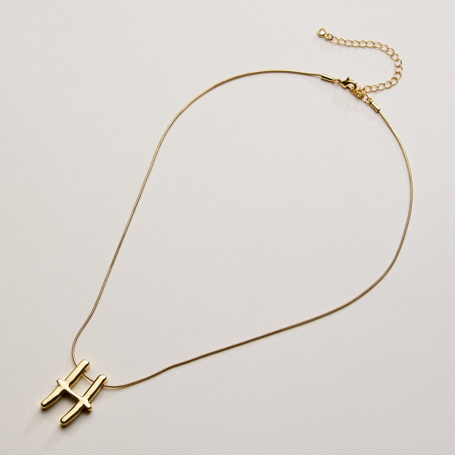 A Set of 16 Letters Gold Dipped Necklace – Gold & Silver Alphabet Charm Jewelry