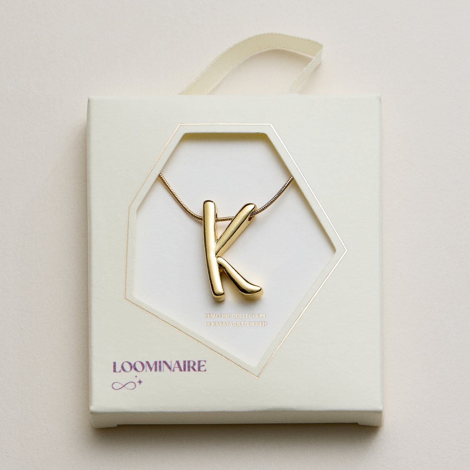 A Set of 16 Letters Gold Dipped Necklace – Gold & Silver Alphabet Charm Jewelry