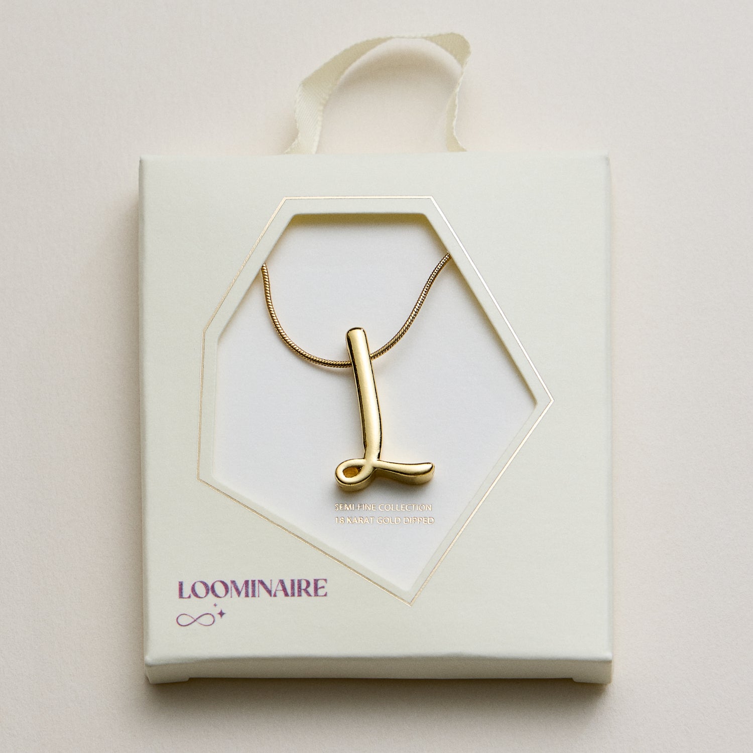 A Set of 16 Letters Gold Dipped Necklace – Gold & Silver Alphabet Charm Jewelry