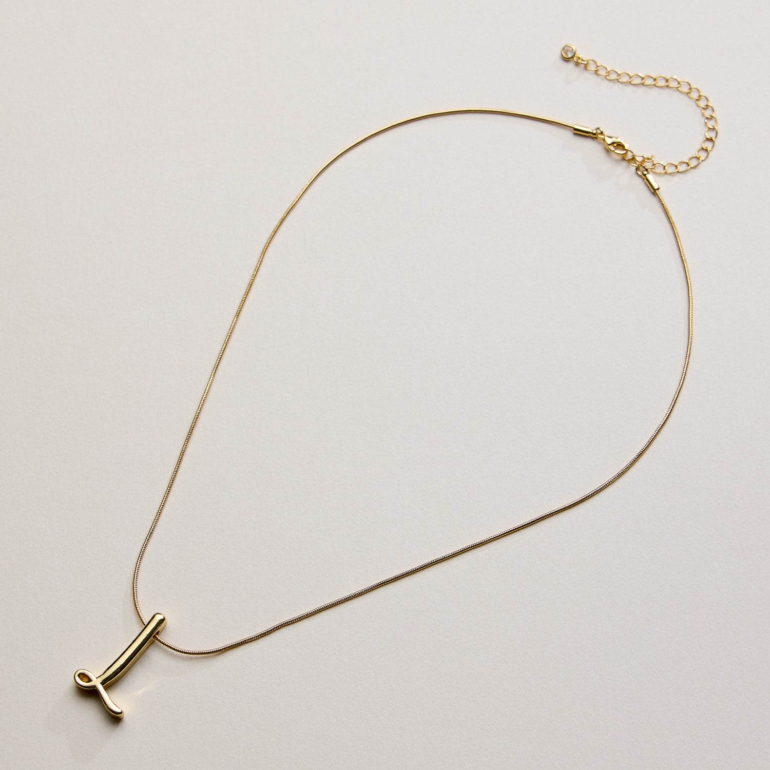 A Set of 16 Letters Gold Dipped Necklace – Gold & Silver Alphabet Charm Jewelry