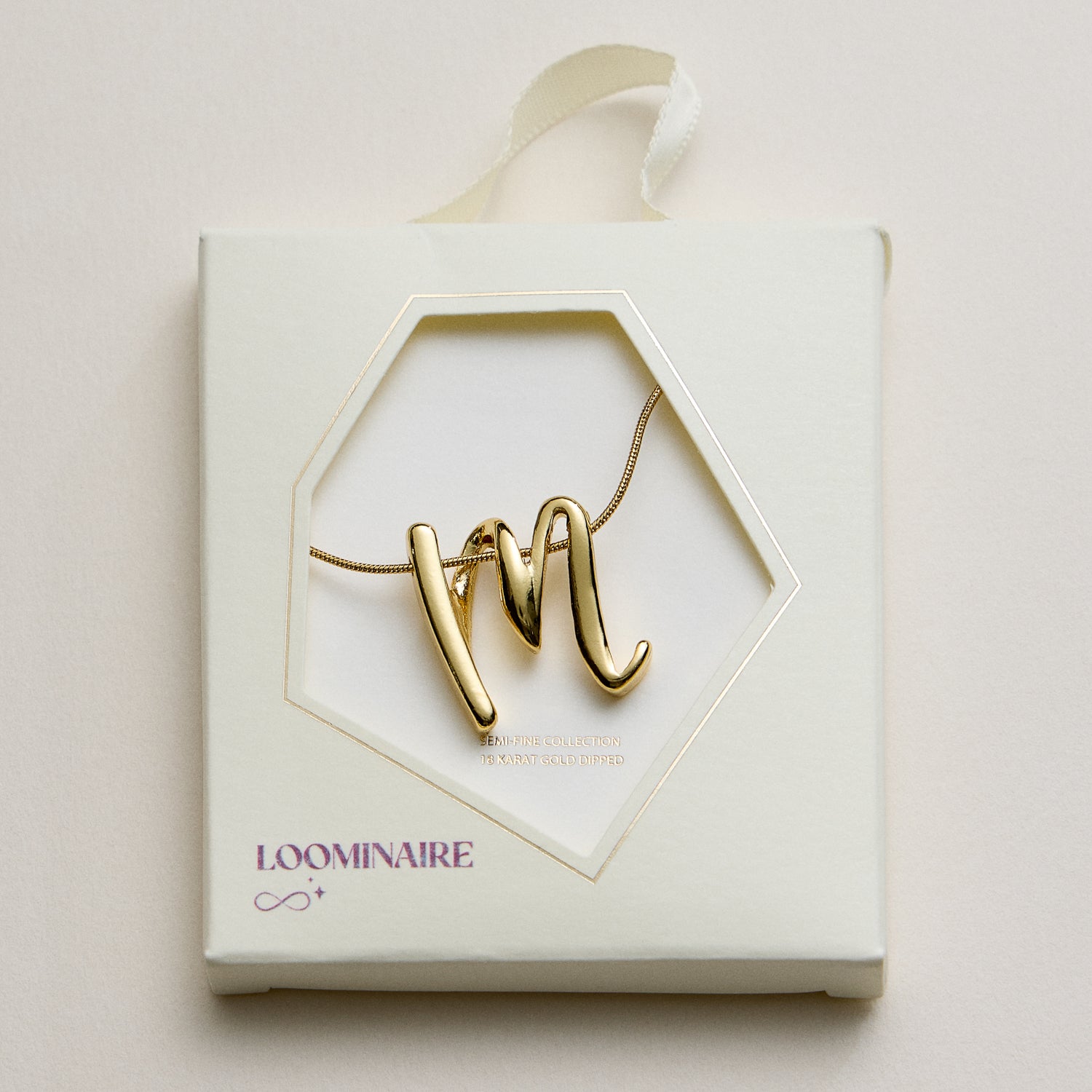 A Set of 16 Letters Gold Dipped Necklace – Gold & Silver Alphabet Charm Jewelry