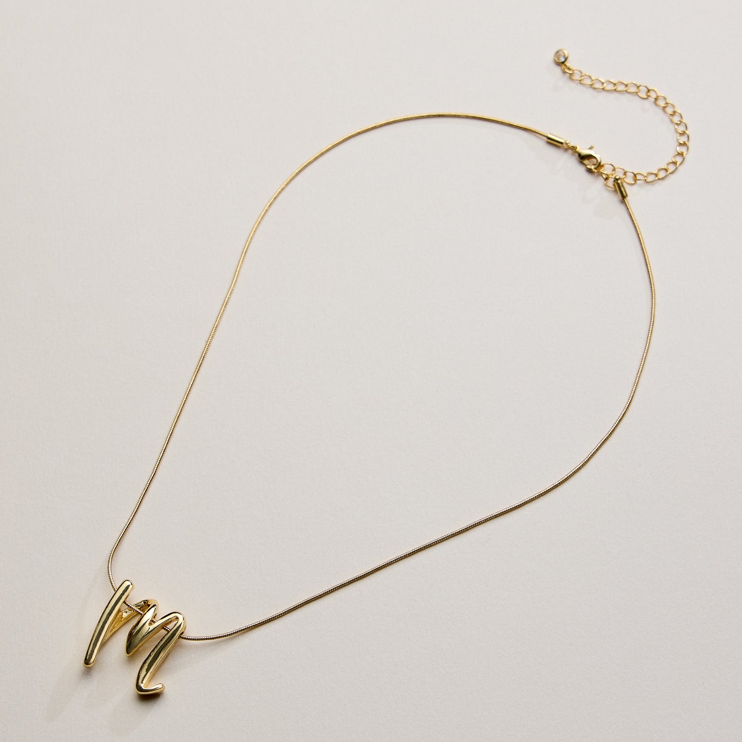 A Set of 16 Letters Gold Dipped Necklace – Gold & Silver Alphabet Charm Jewelry