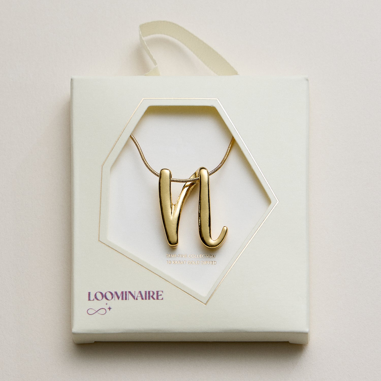 A Set of 16 Letters Gold Dipped Necklace – Gold & Silver Alphabet Charm Jewelry