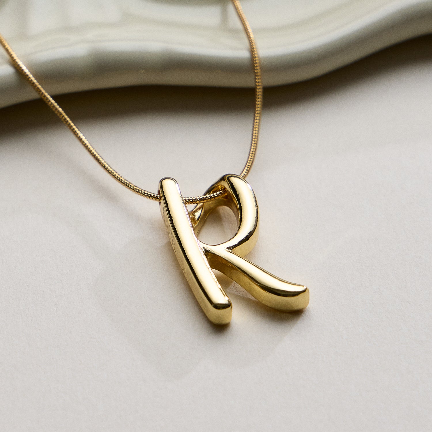 A Set of 16 Letters Gold Dipped Necklace – Gold & Silver Alphabet Charm Jewelry