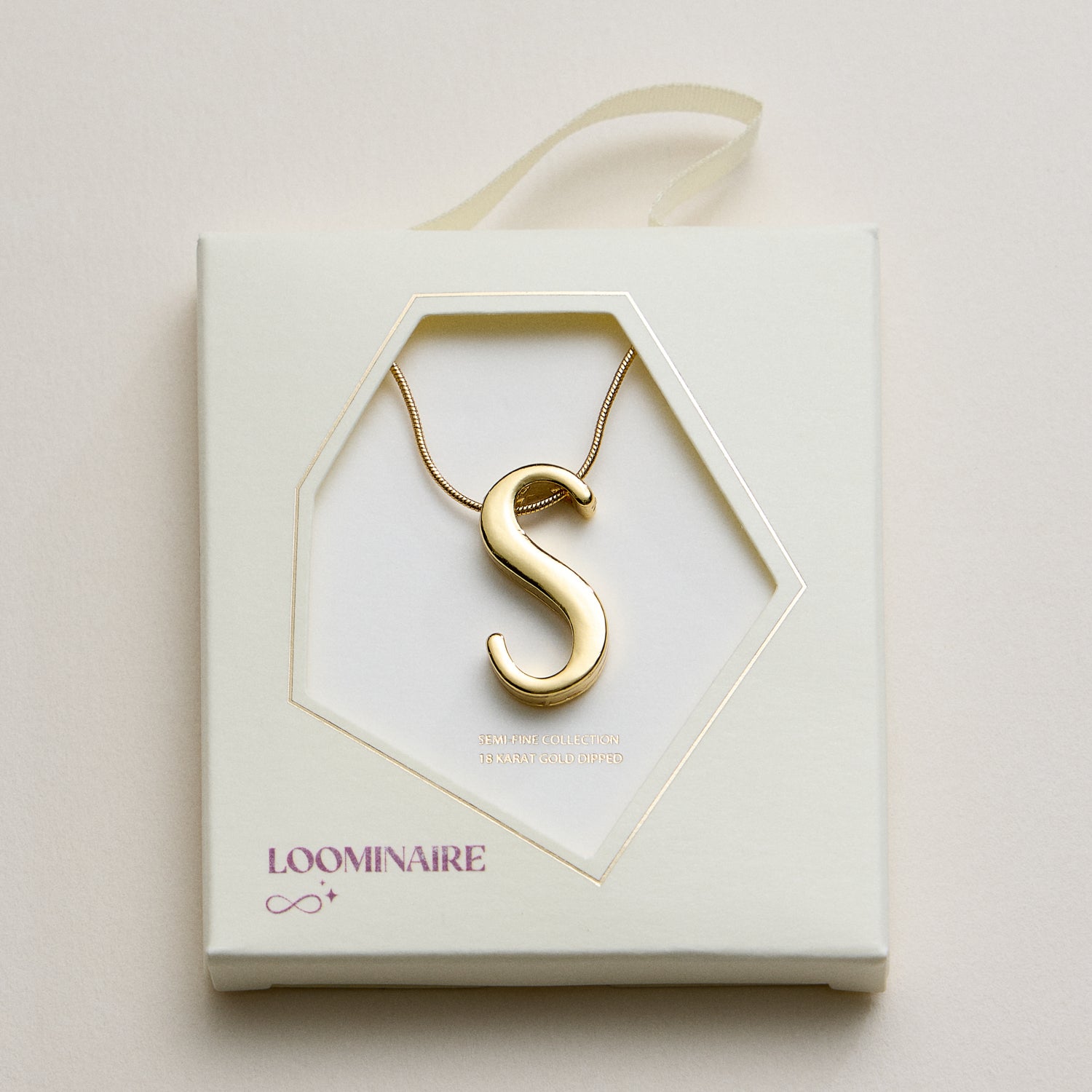 A Set of 16 Letters Gold Dipped Necklace – Gold & Silver Alphabet Charm Jewelry