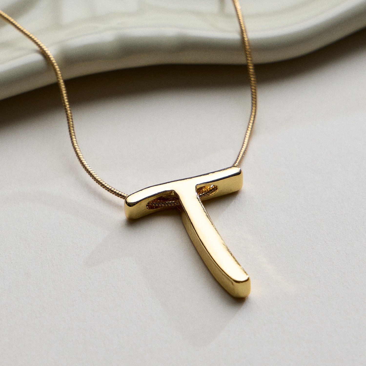 A Set of 16 Letters Gold Dipped Necklace – Gold & Silver Alphabet Charm Jewelry