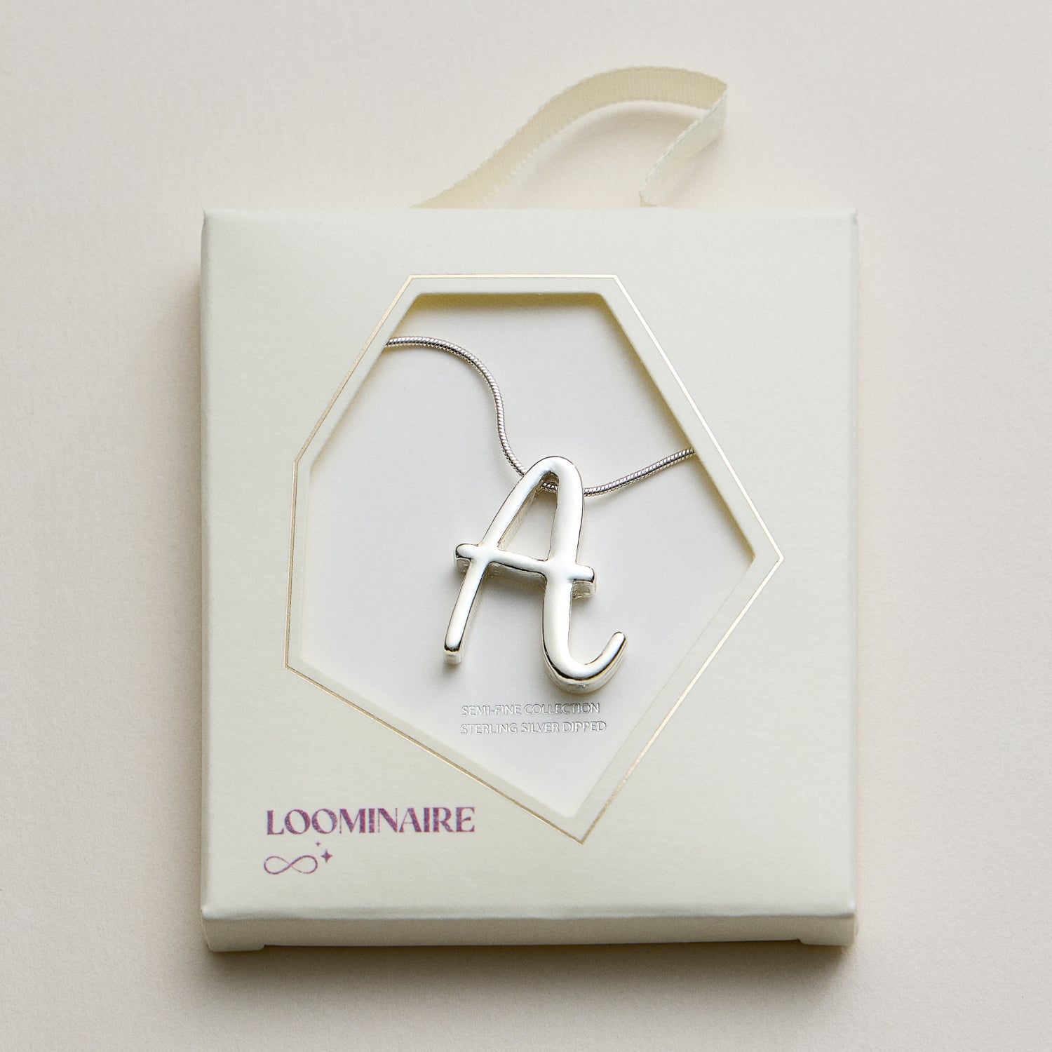 A Set of 16 Letters Gold Dipped Necklace – Gold & Silver Alphabet Charm Jewelry