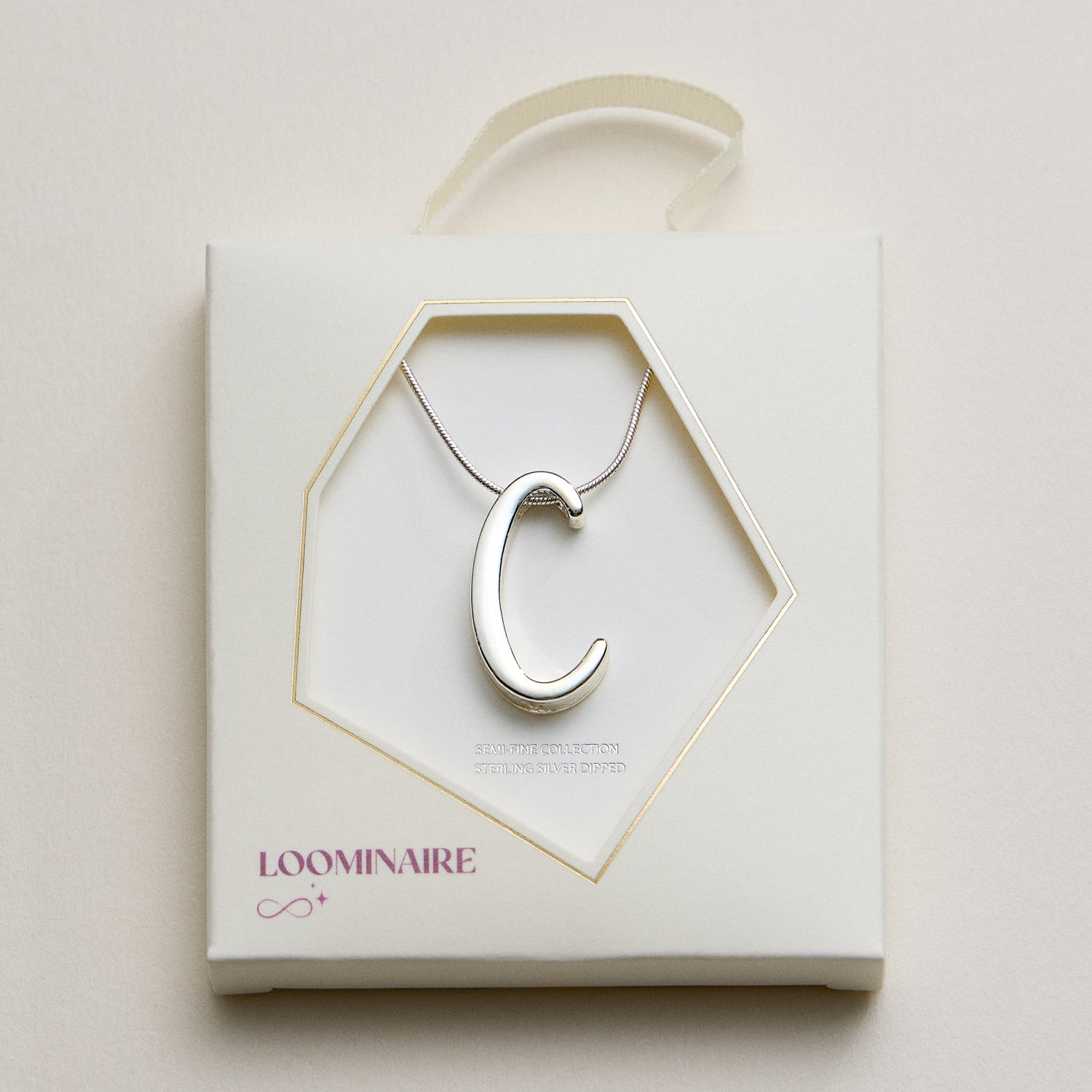 A Set of 16 Letters Gold Dipped Necklace – Gold & Silver Alphabet Charm Jewelry