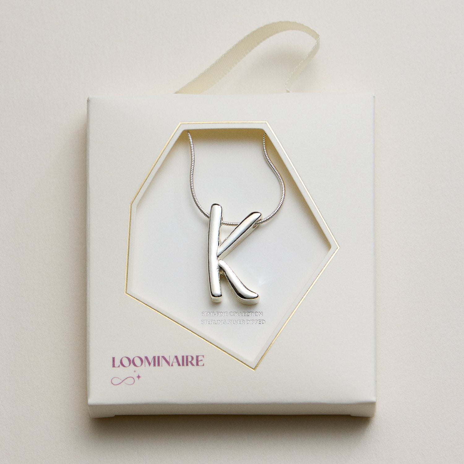 A Set of 16 Letters Gold Dipped Necklace – Gold & Silver Alphabet Charm Jewelry