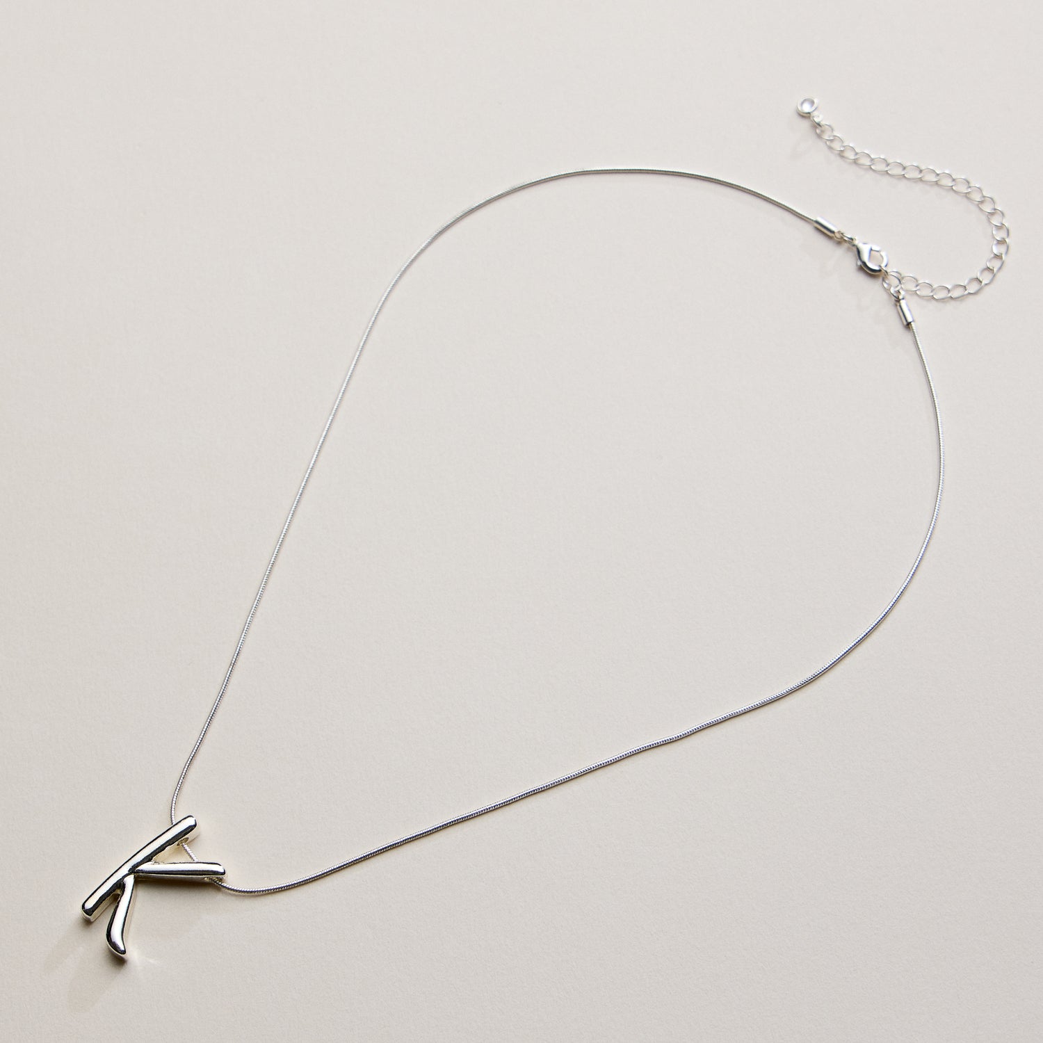 A Set of 16 Letters Gold Dipped Necklace – Gold & Silver Alphabet Charm Jewelry