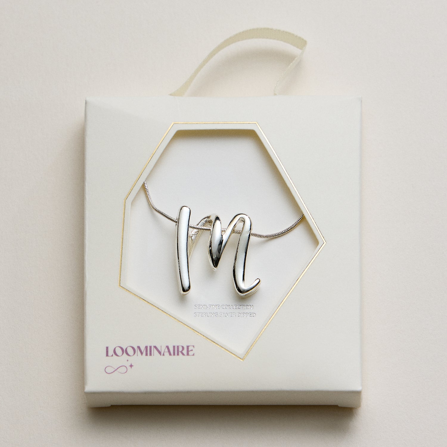 A Set of 16 Letters Gold Dipped Necklace – Gold & Silver Alphabet Charm Jewelry