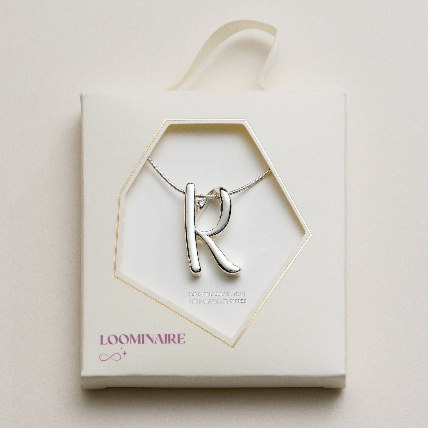 A Set of 16 Letters Gold Dipped Necklace – Gold & Silver Alphabet Charm Jewelry