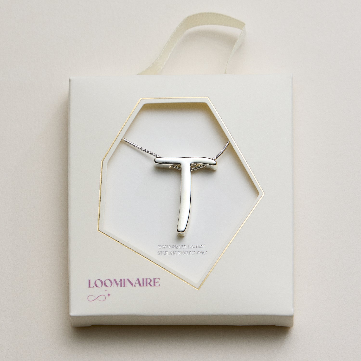 A Set of 16 Letters Gold Dipped Necklace – Gold & Silver Alphabet Charm Jewelry