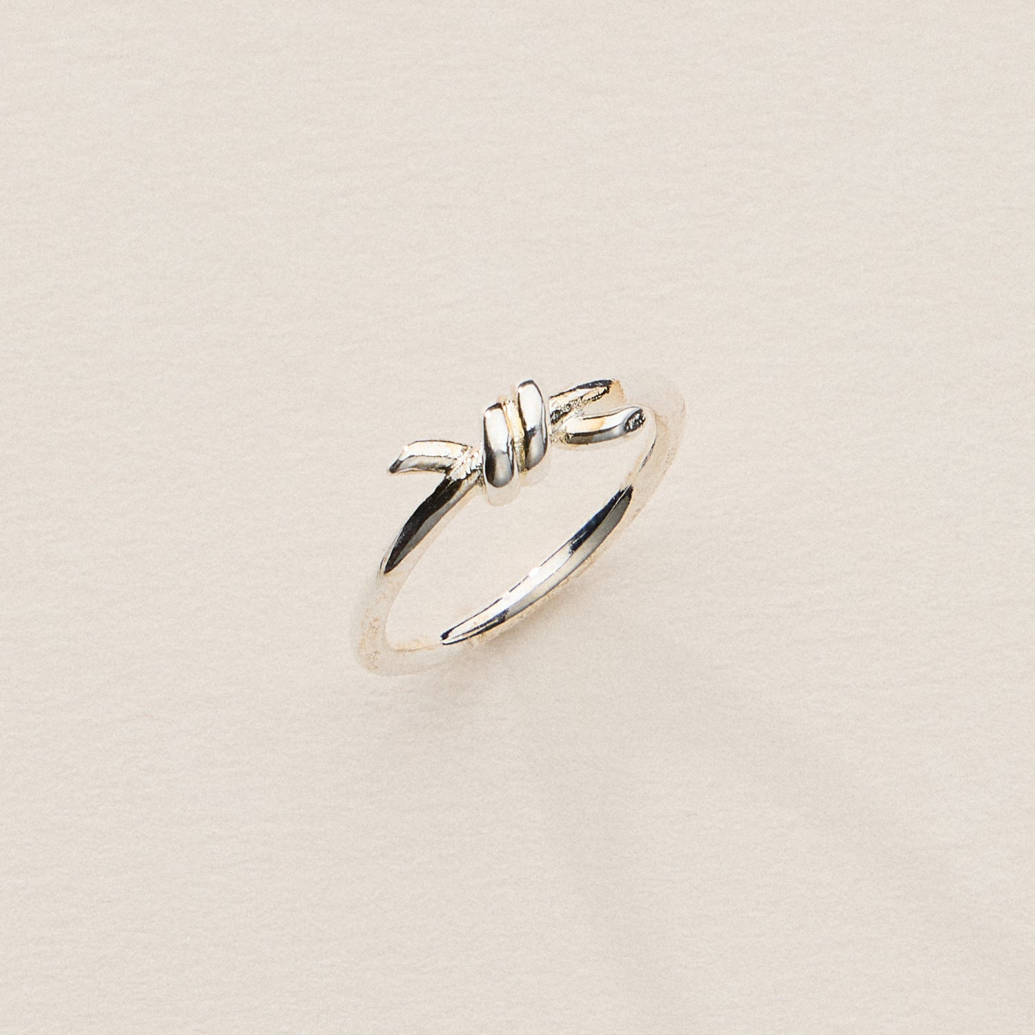 18K Gold-Dipped Minimalist Knot Ring