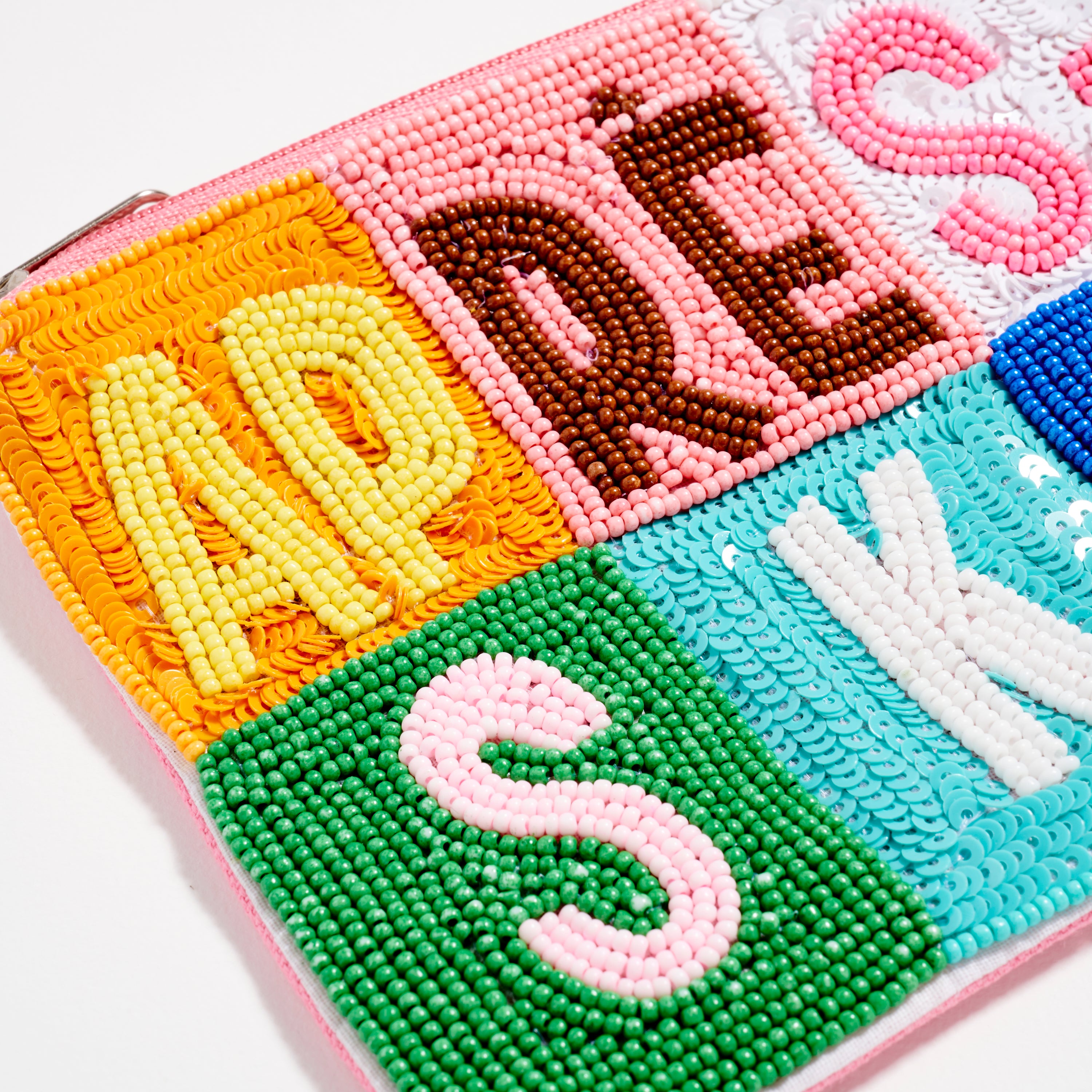 Apres Ski Color Block Zipper Pouch