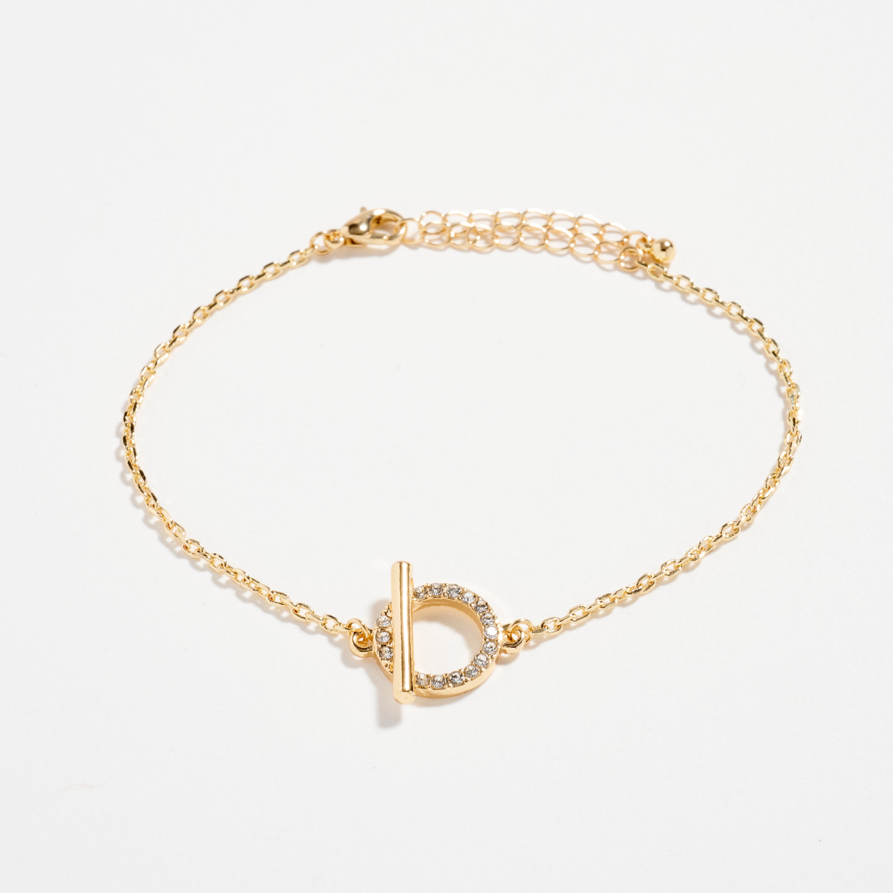 Gold Dipped Layered Heart Charm and Beaded Chain Bracelet Set – Toggle and Link Chain Design