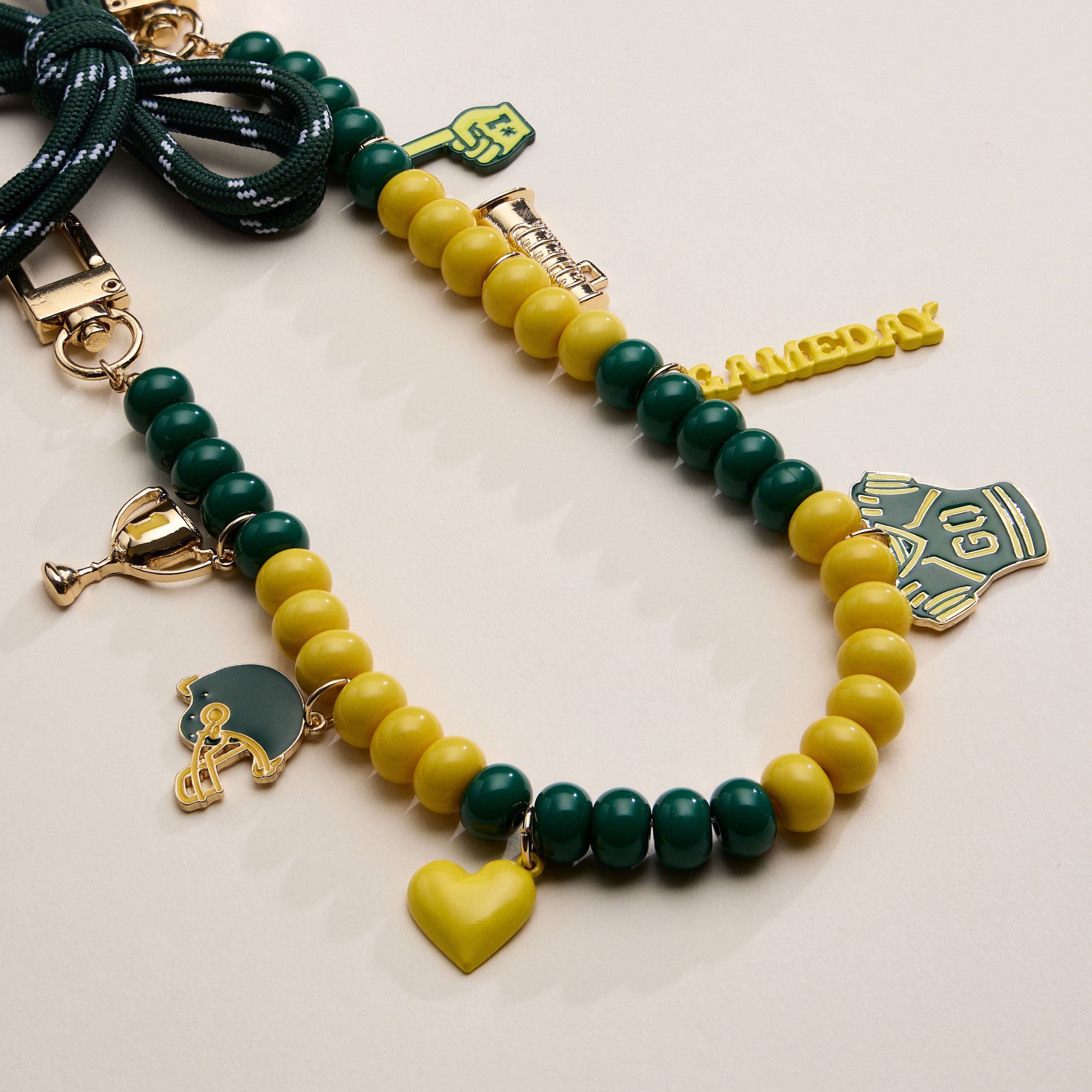 College Football Bag Charm Keychain