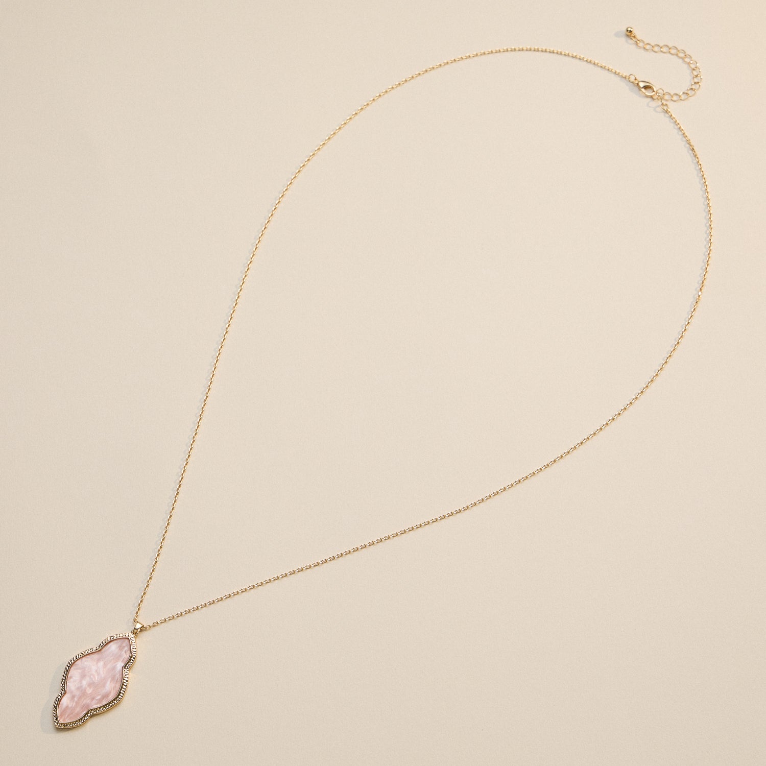 Iridescent Cloud-Shaped Pendant Necklace