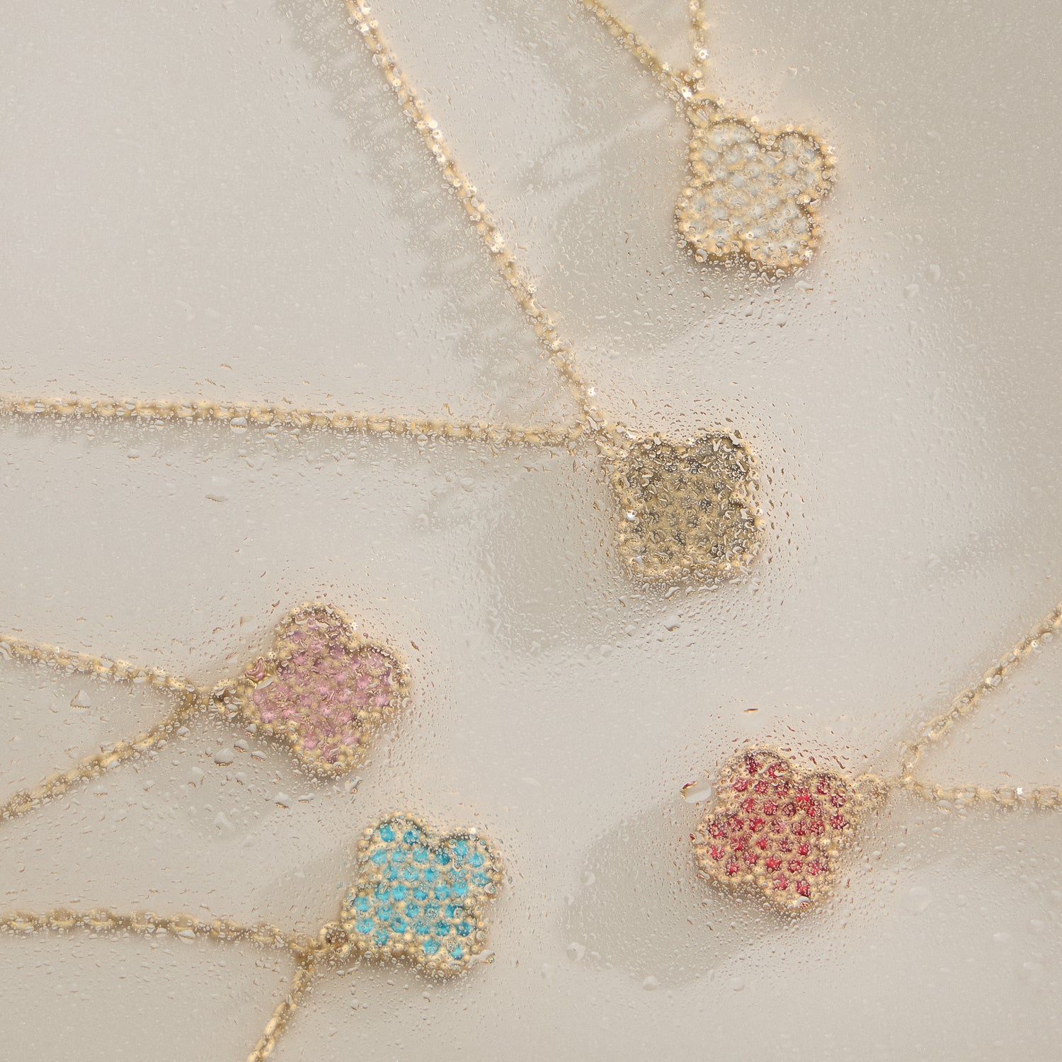 Sparkling Pave Shell Charm Pendant Necklace