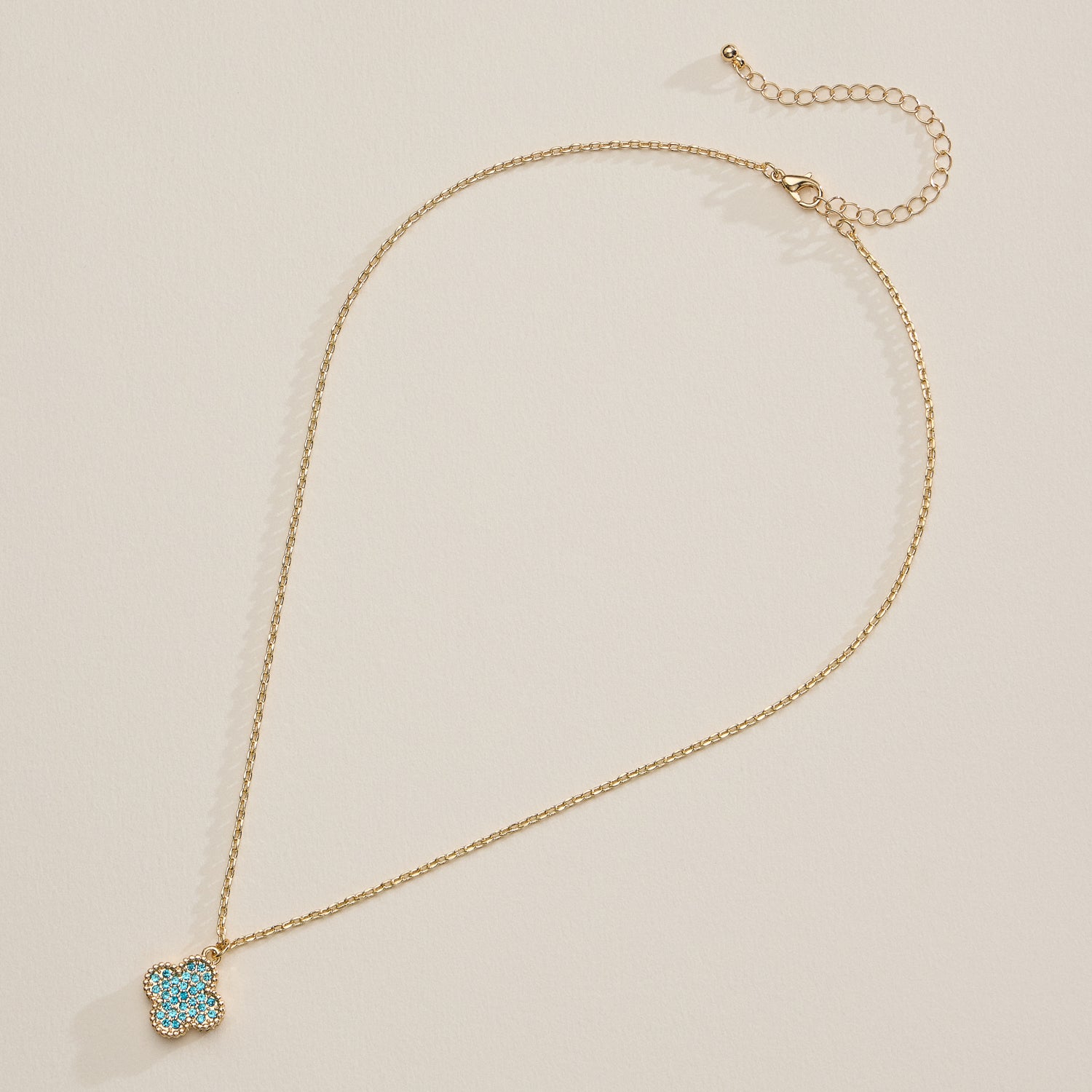 Pavé Crystal Pendant Necklaces with Dainty Beaded Detailing