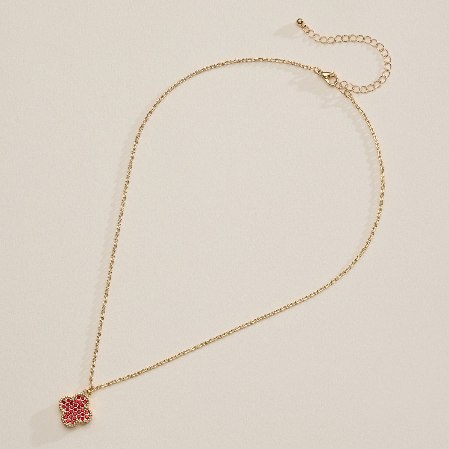 Pavé Crystal Pendant Necklaces with Dainty Beaded Detailing