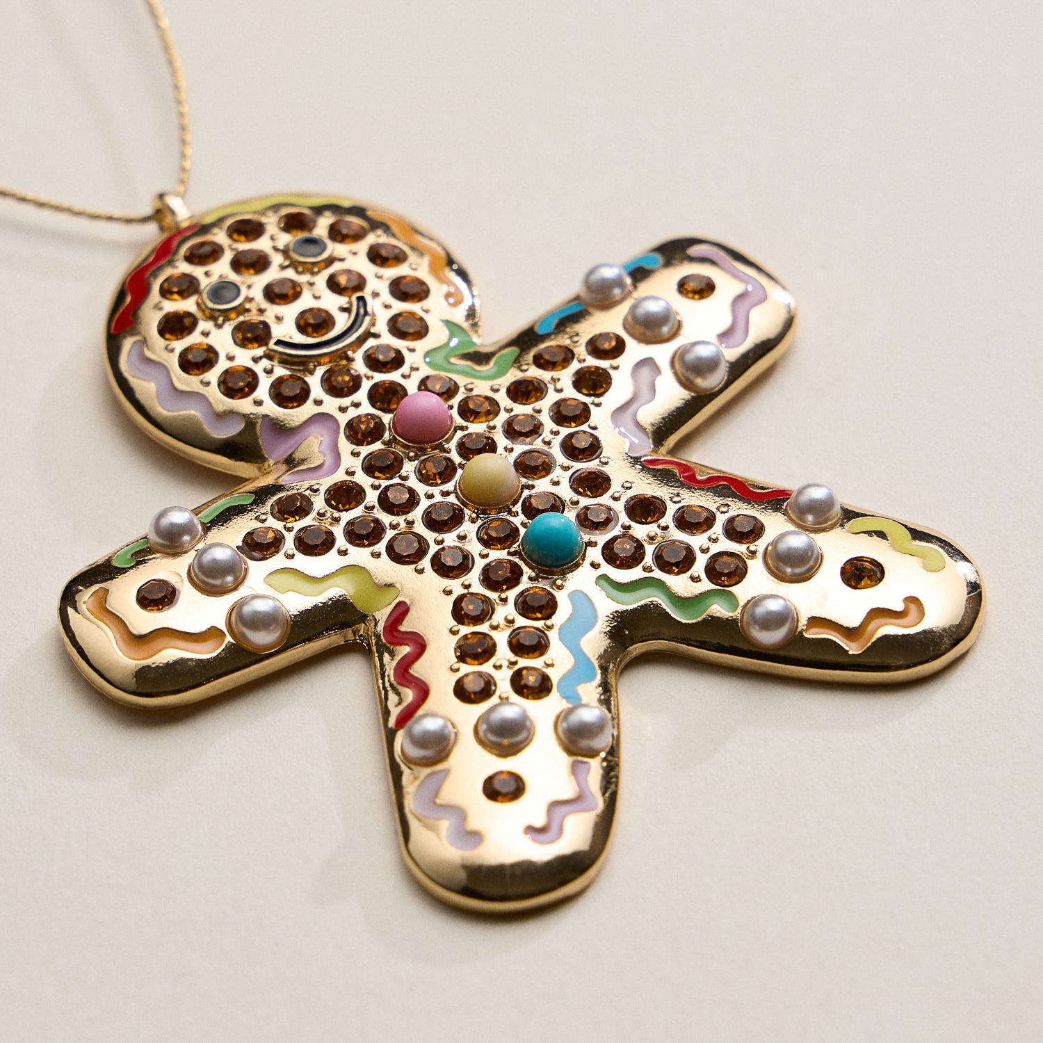 Gingerbread Man Ornament – Sparkling Holiday Decoration