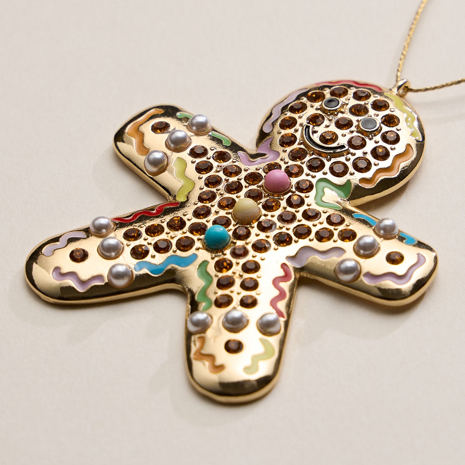Gingerbread Man Ornament – Sparkling Holiday Decoration