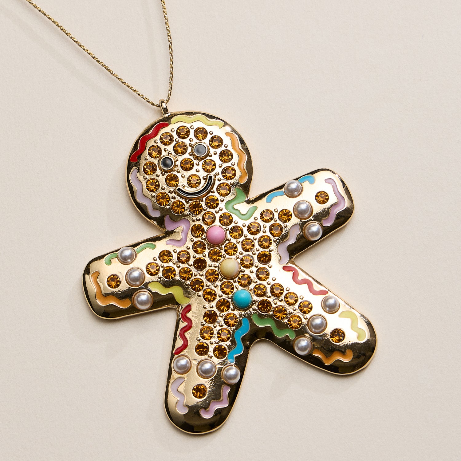 Gingerbread Man Ornament – Sparkling Holiday Decoration