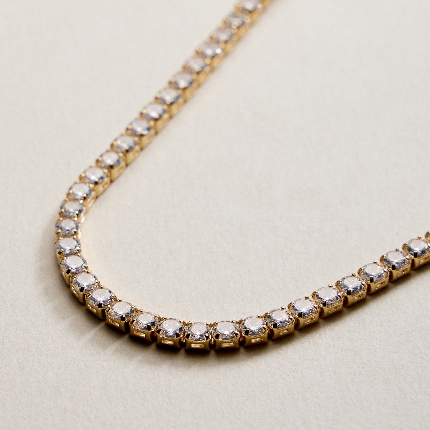 Gold Filled Round CZ Tennis Bracelet