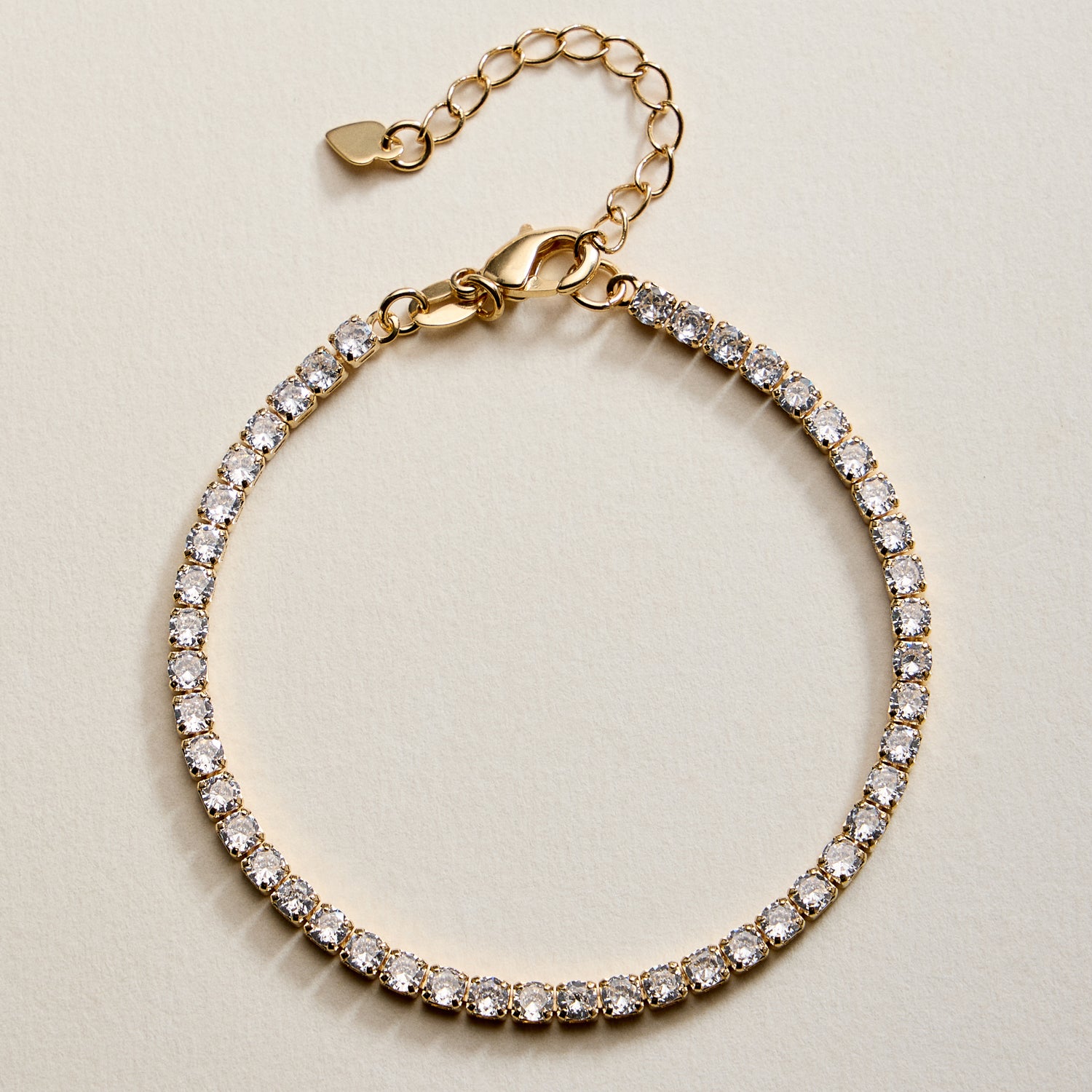 Gold Filled Round CZ Tennis Bracelet