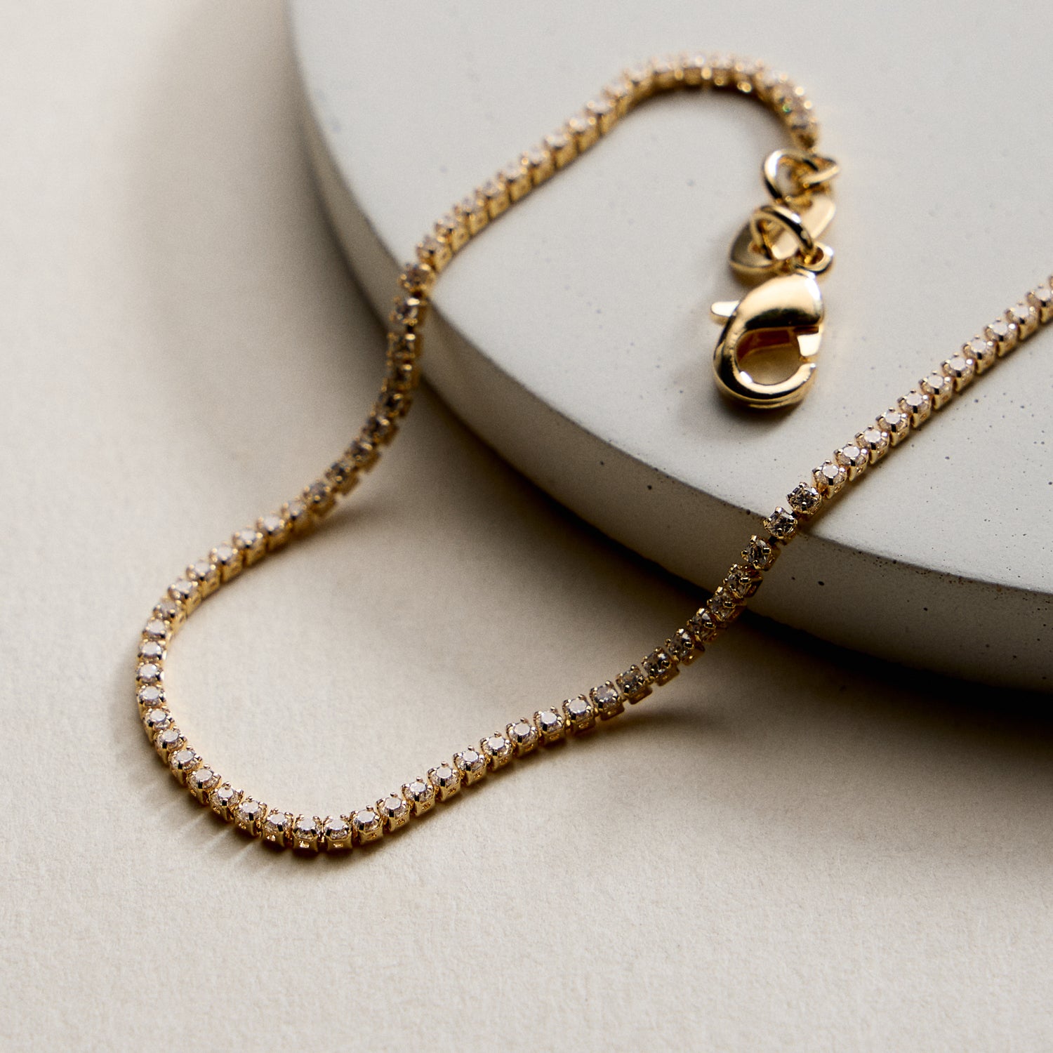 Gold Filled Tennis Bracelet