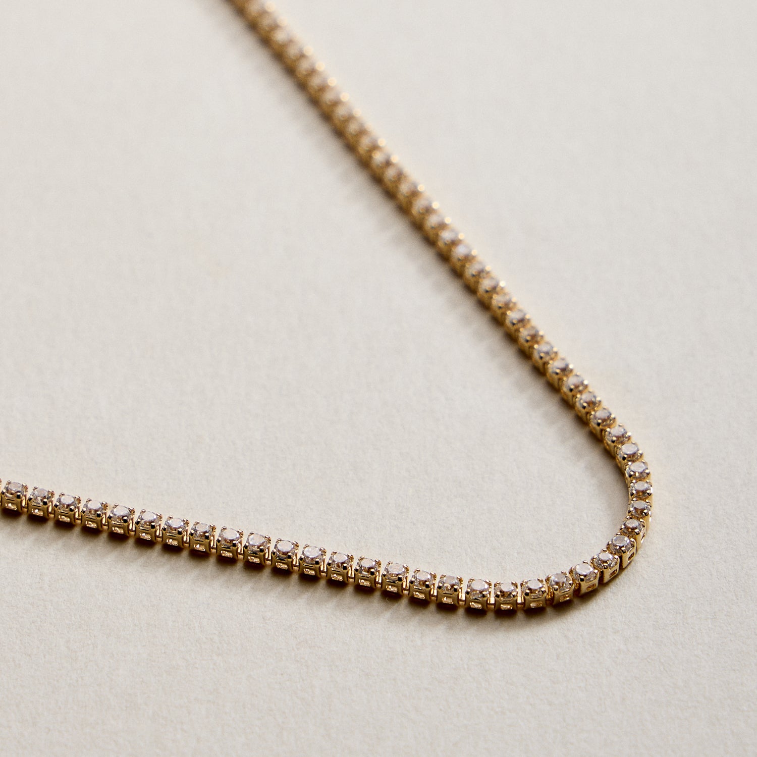 Gold Filled Round CZ Tennis Bracelet