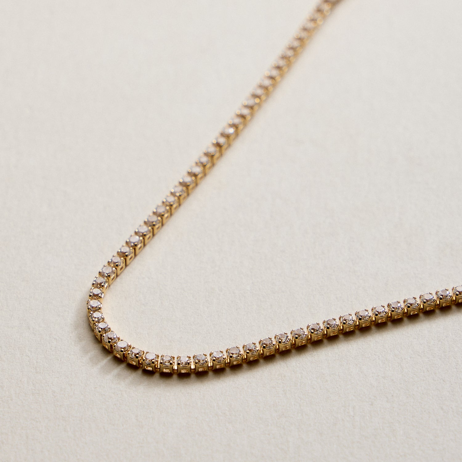 Gold Filled Round CZ Tennis Bracelet