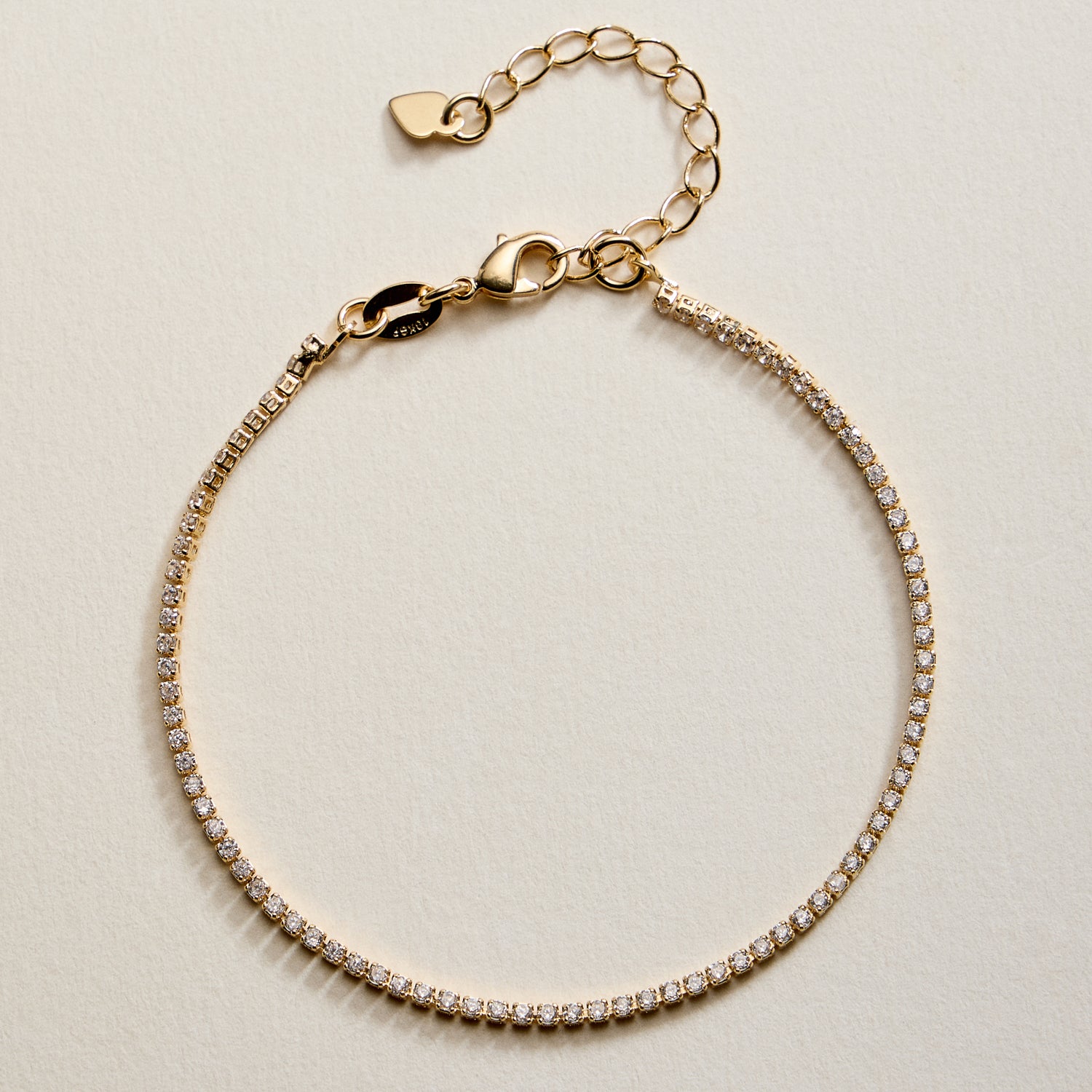 Gold Filled Round CZ Tennis Bracelet