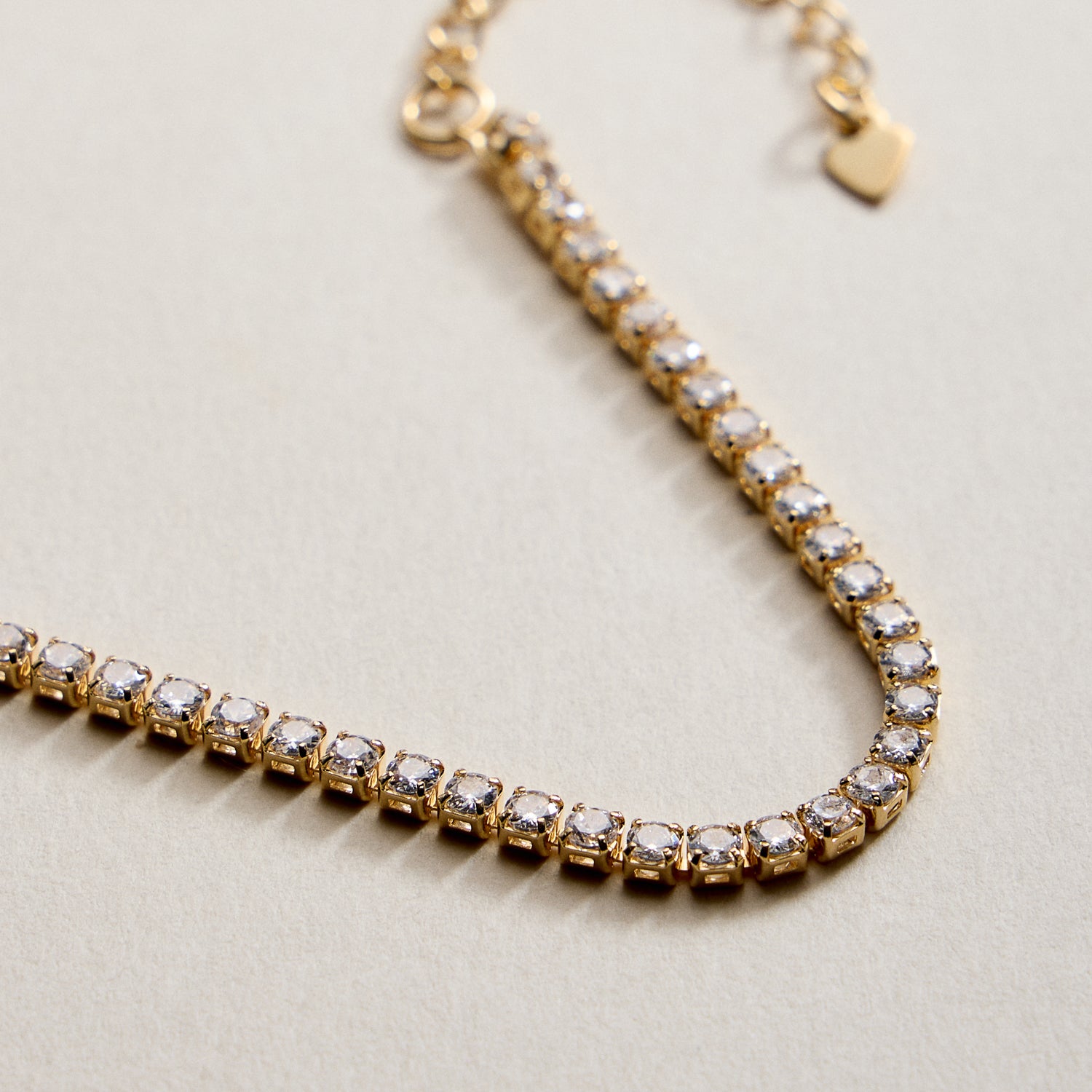 Gold Filled Cubic Zirconia Tennis Bracelet