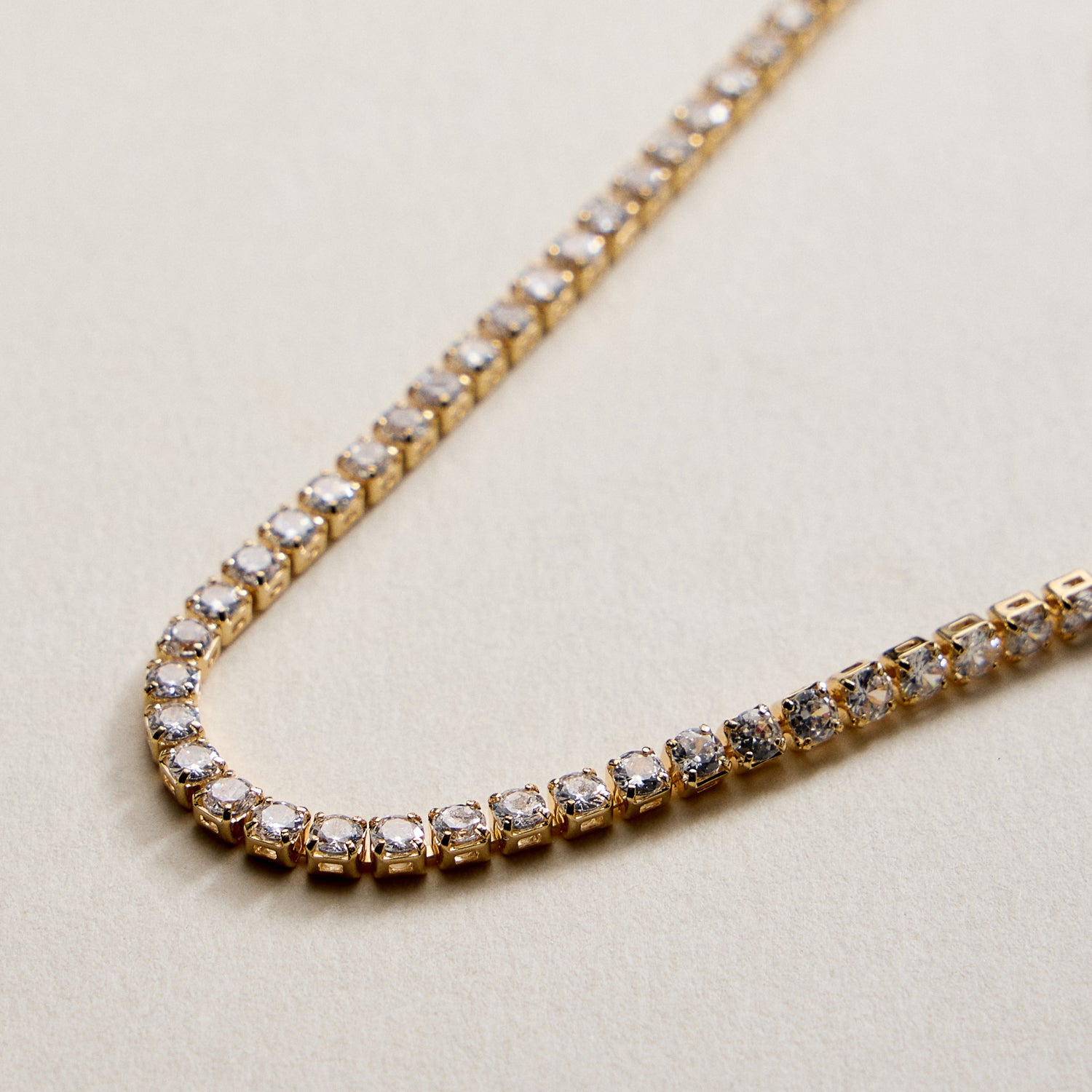Gold Filled Cubic Zirconia Tennis Bracelet