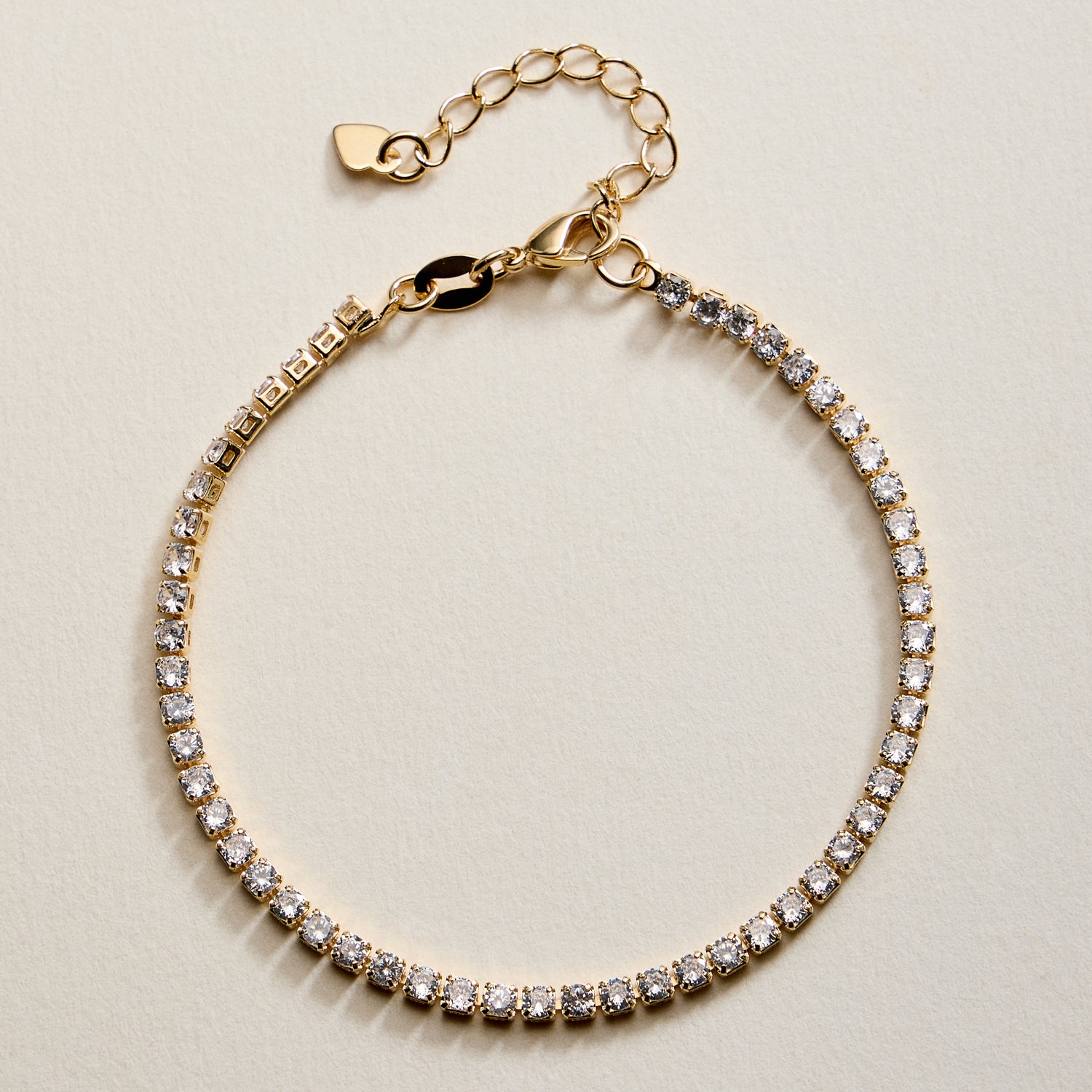 Gold Filled Cubic Zirconia Tennis Bracelet