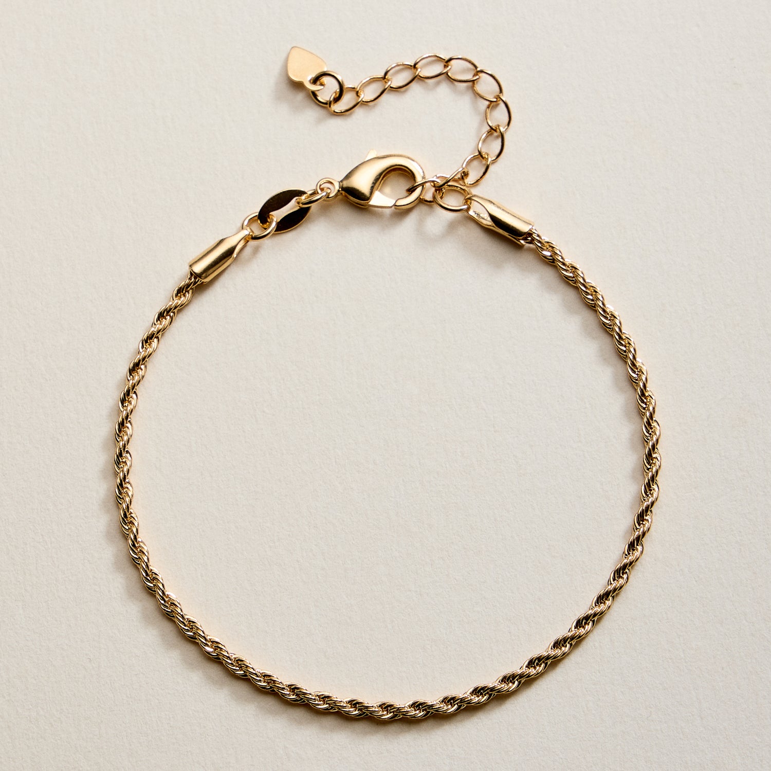 Gold Filled Rope Chain Bracelet – Classic Twisted Link